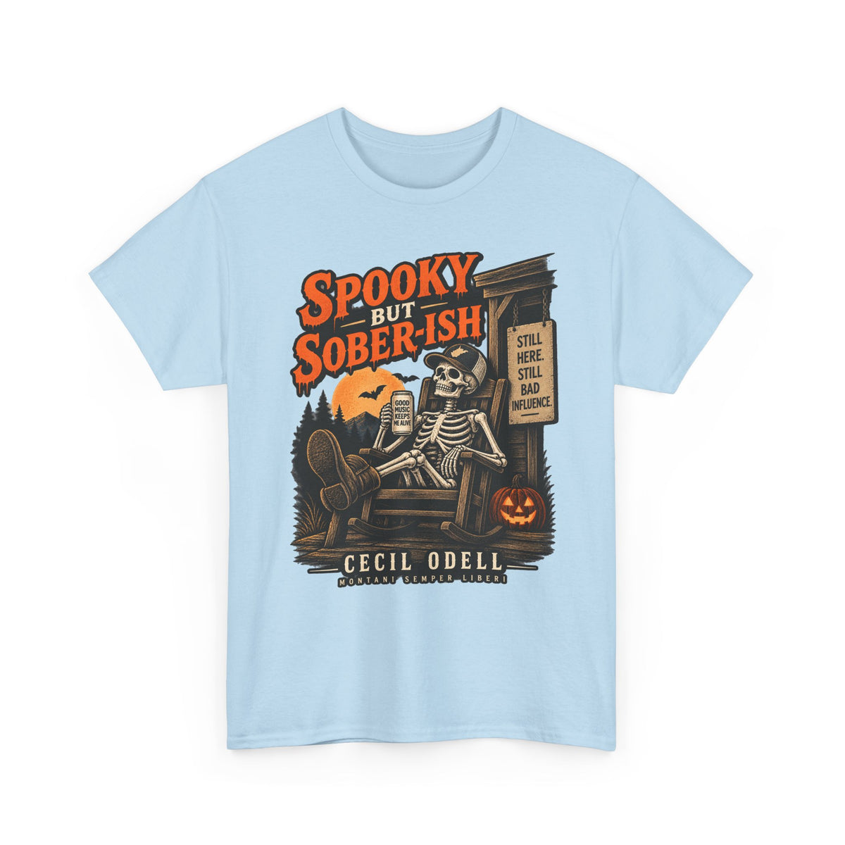 Spooky but Sober-ish Halloween Tee | Cecil Odell