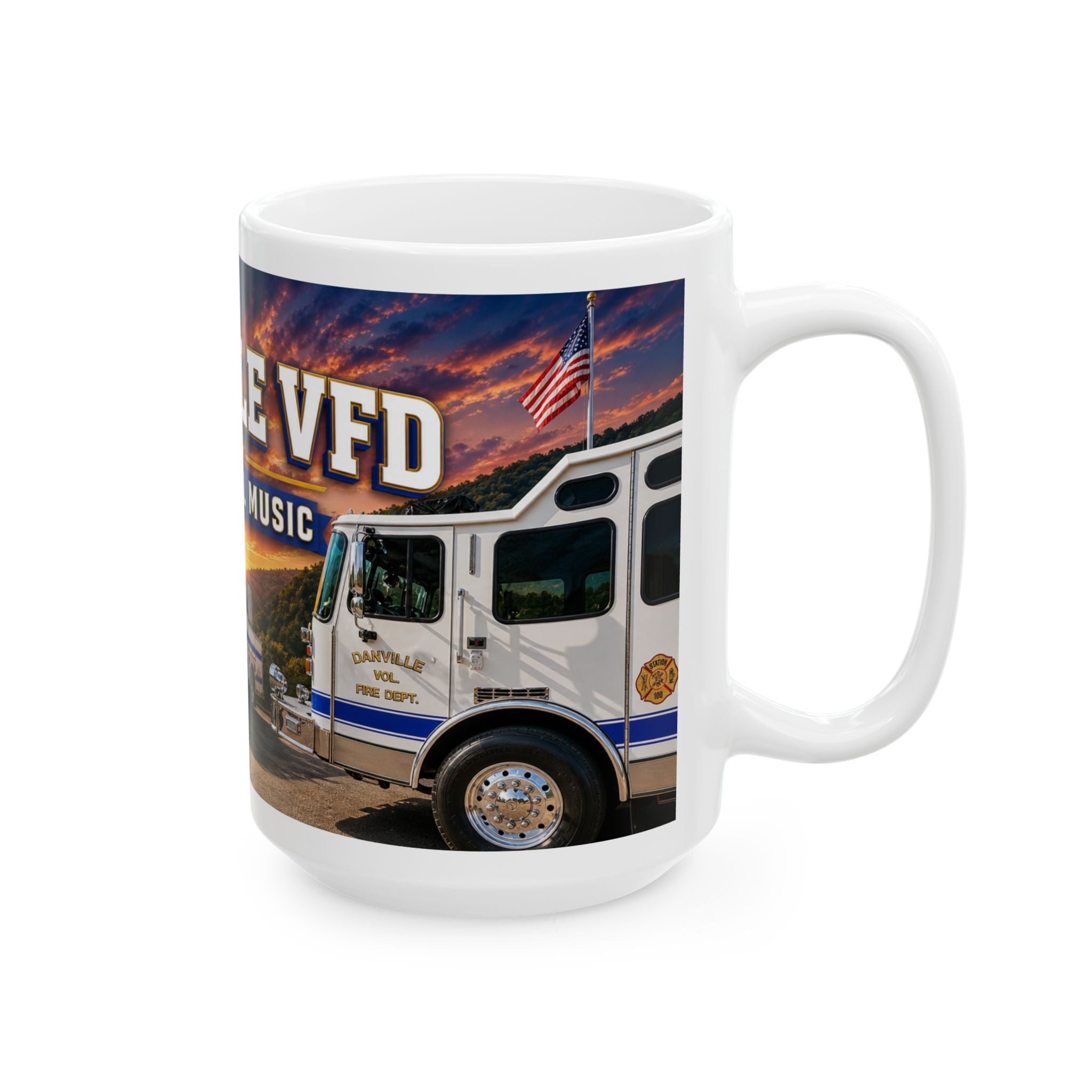 Danville VFD Ceramic Mug: Cecil Odell Music Design (15oz)