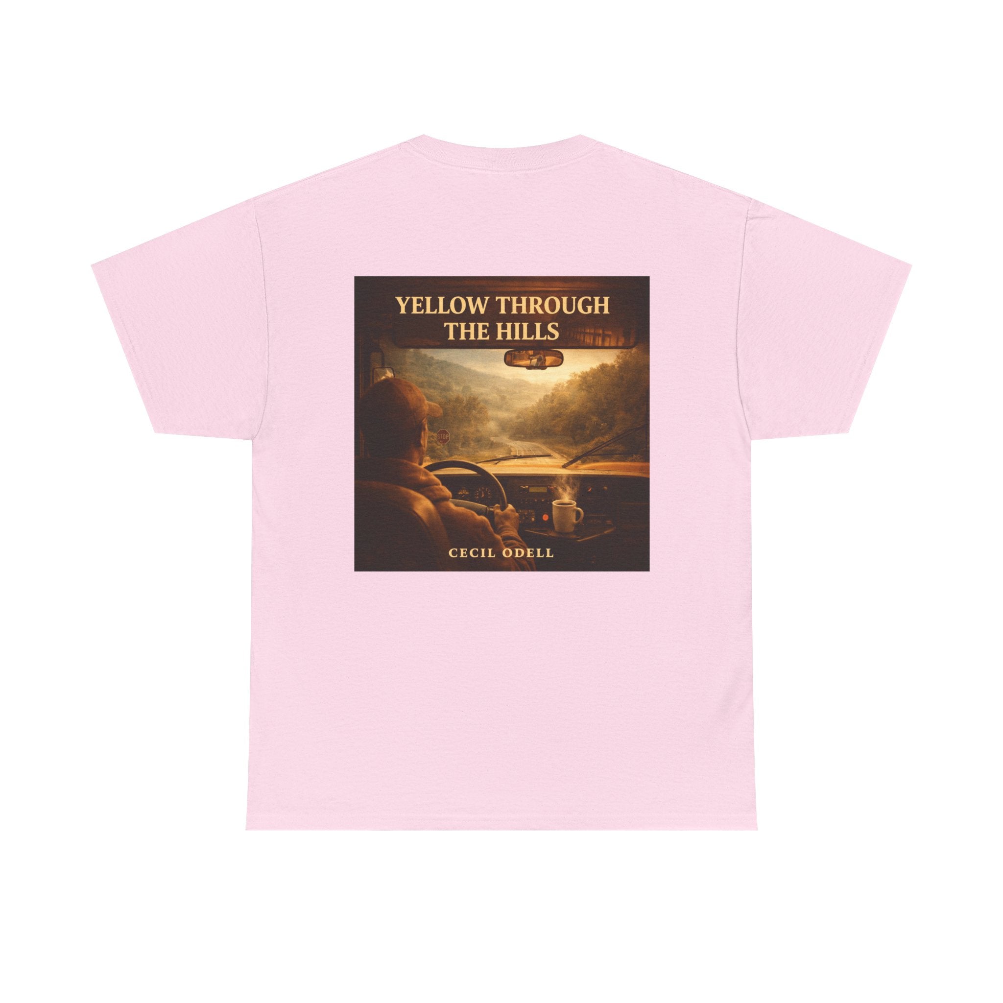 Album Art T‑Shirt: "Yellow Through The Hills" Vintage Roadtrip Tee