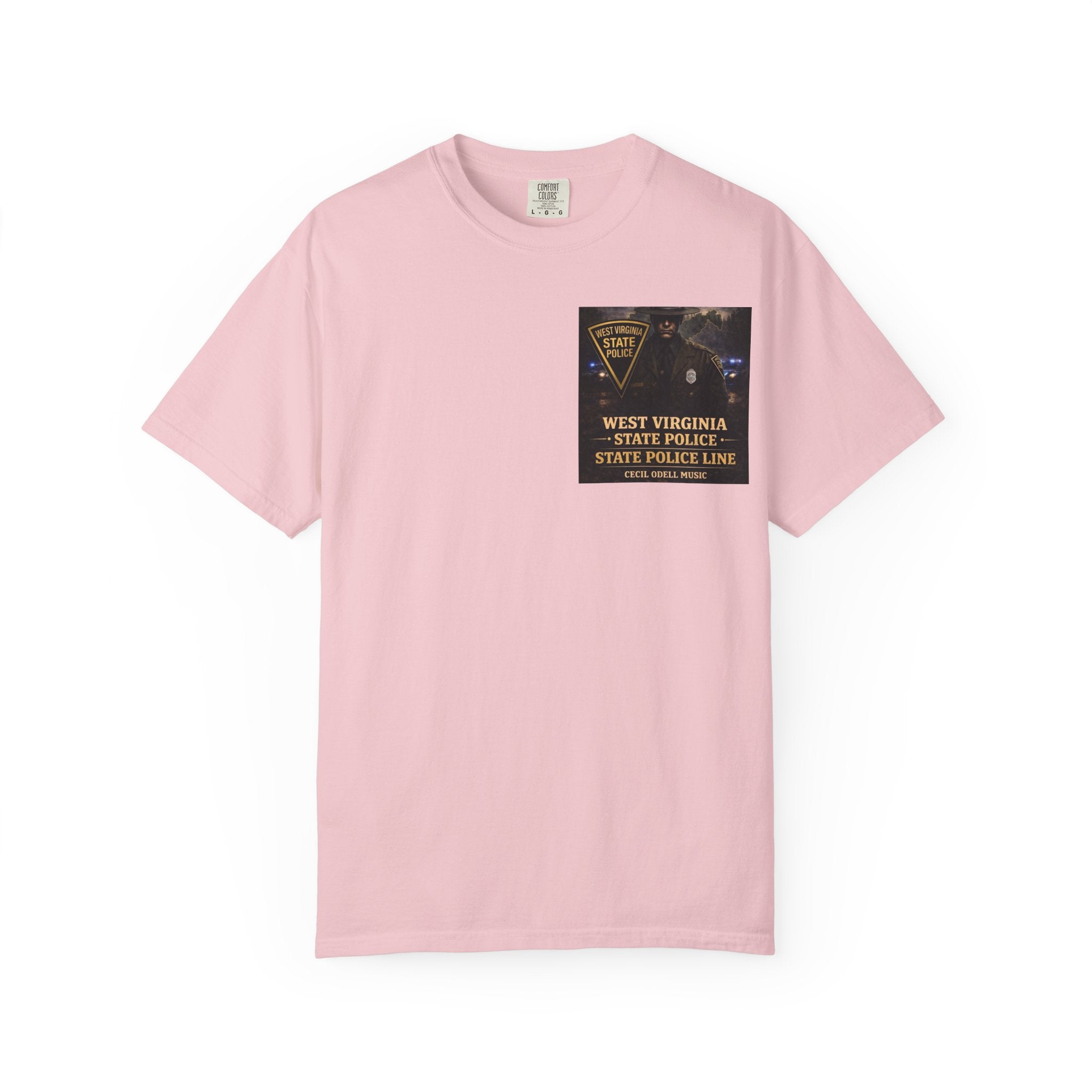 West Virginia State Police Graphic T-Shirt: 'State Police Line' Back Print