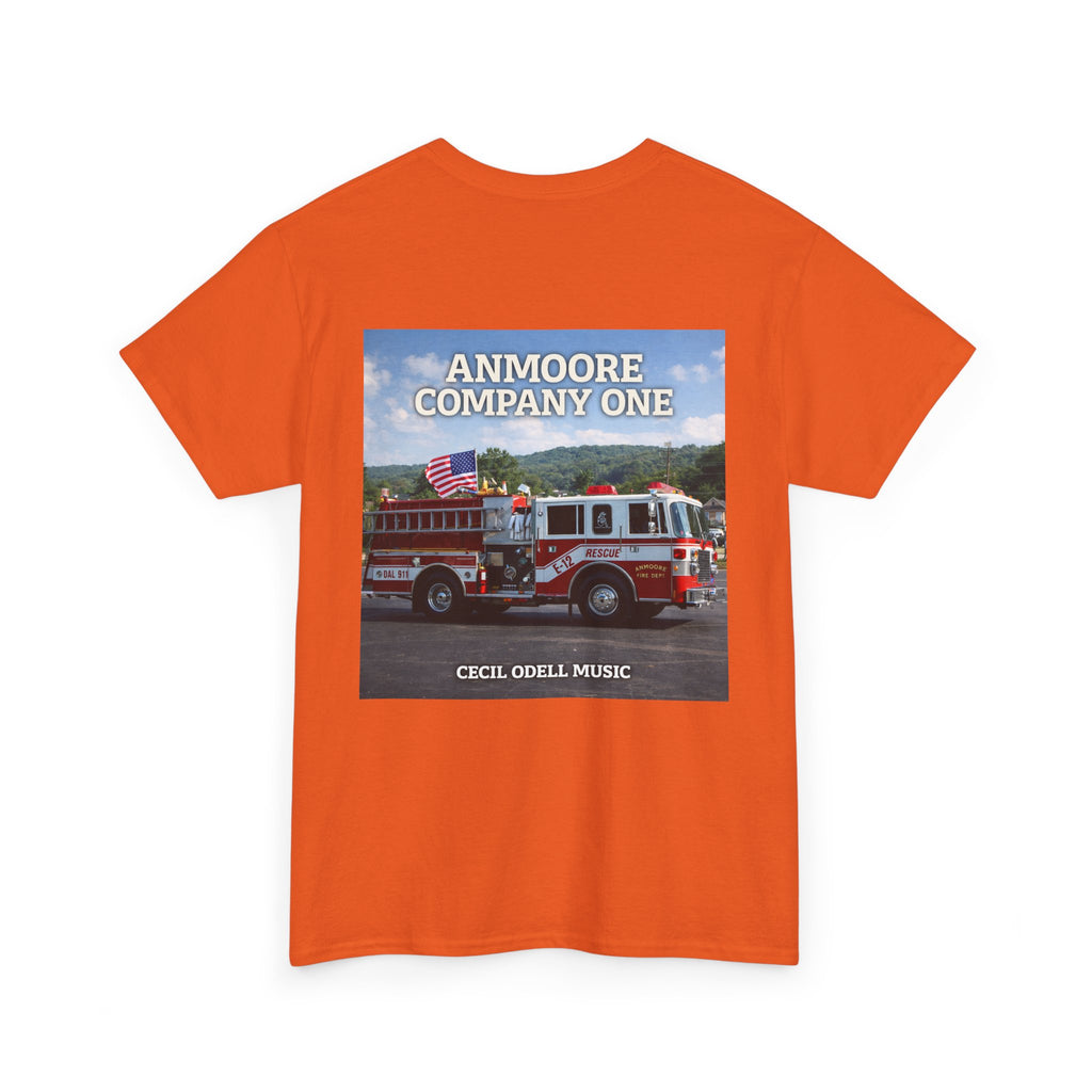 Firetruck Graphic Tee: "Anmoore Company One" Fire Department Tribute