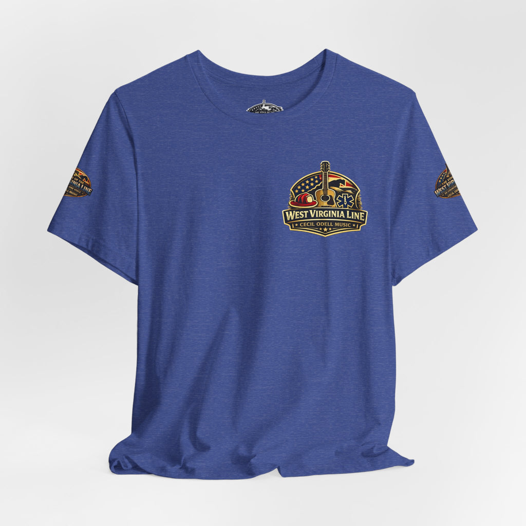West Virginia Outlaw T-Shirt: Rustic Skull & Guns Country Graphic Tee