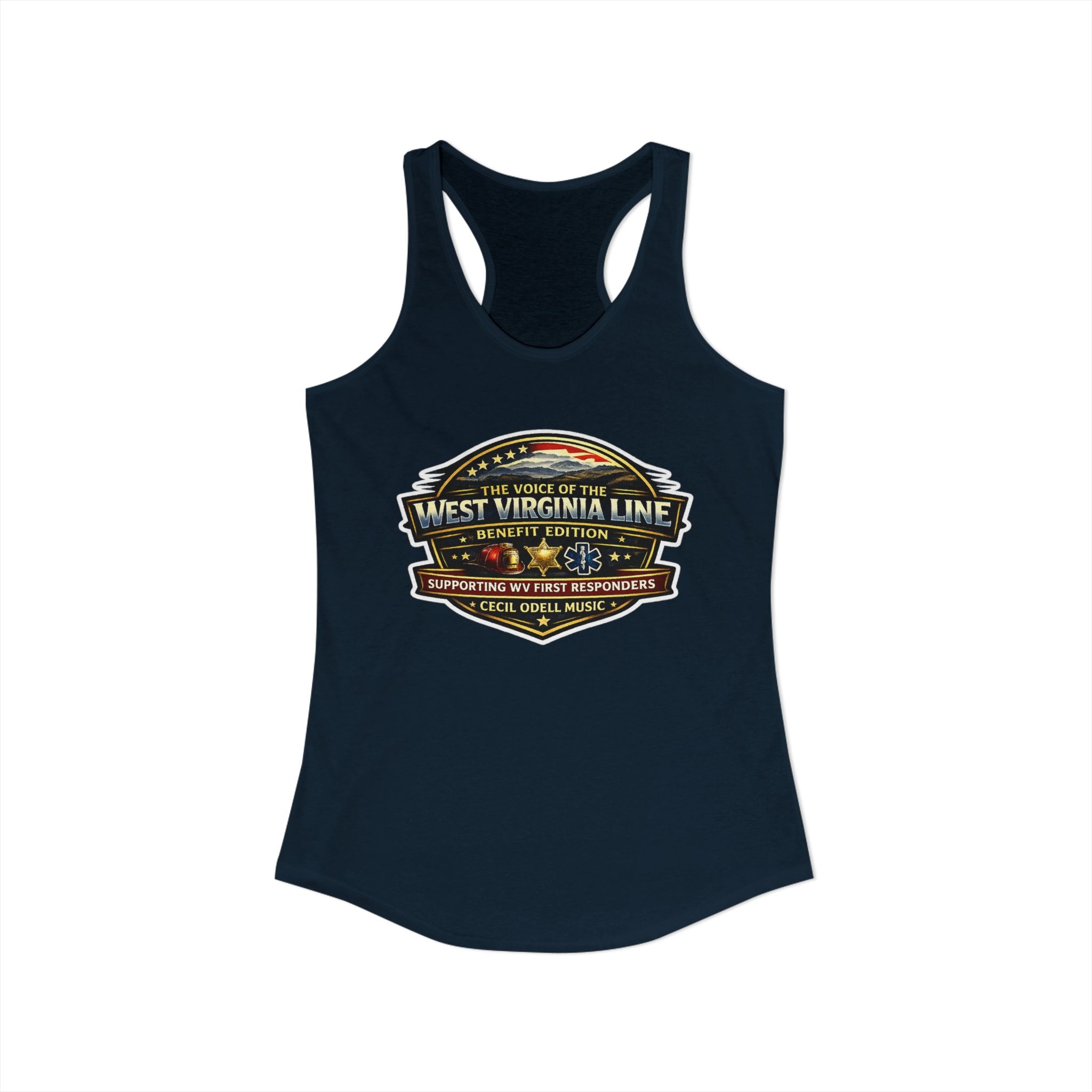 The Voice of the West Virginia Line Benefit Edition - Women's Ideal Racerback Tank
