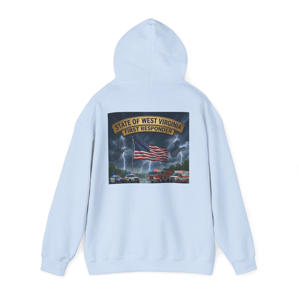 First Responder Hoodie: West Virginia Line Eagle & American Flag Tribute
