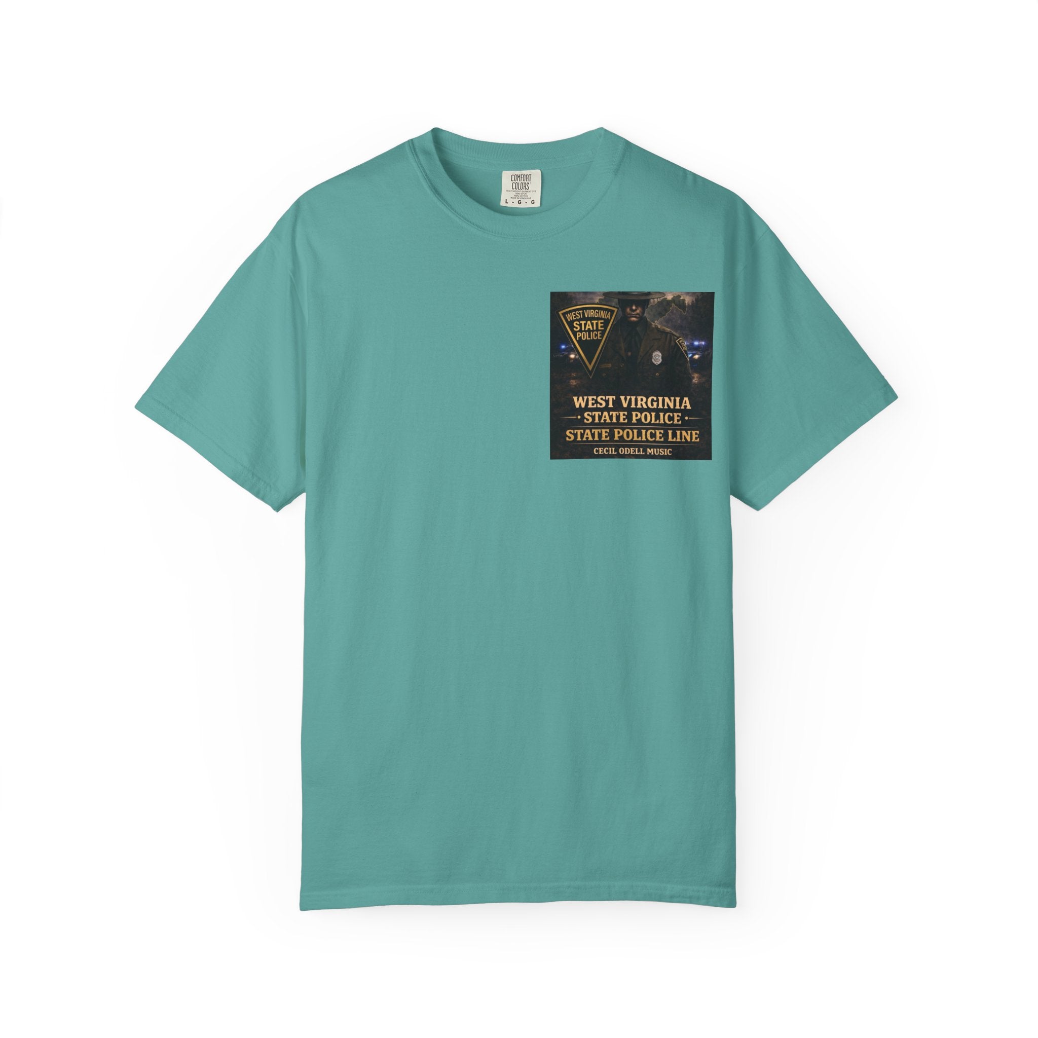 West Virginia State Police Graphic T-Shirt: 'State Police Line' Back Print