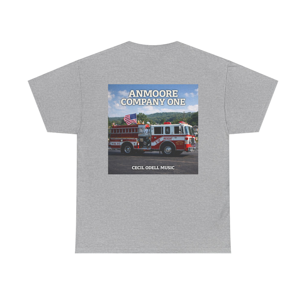 Firetruck Graphic Tee: "Anmoore Company One" Fire Department Tribute