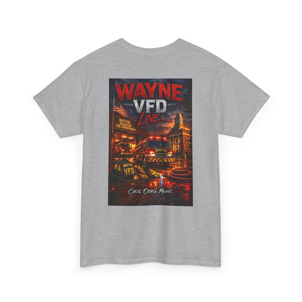 Wayne VFD Fire Department Tee: Vintage Firefighter Graphic T‑Shirt