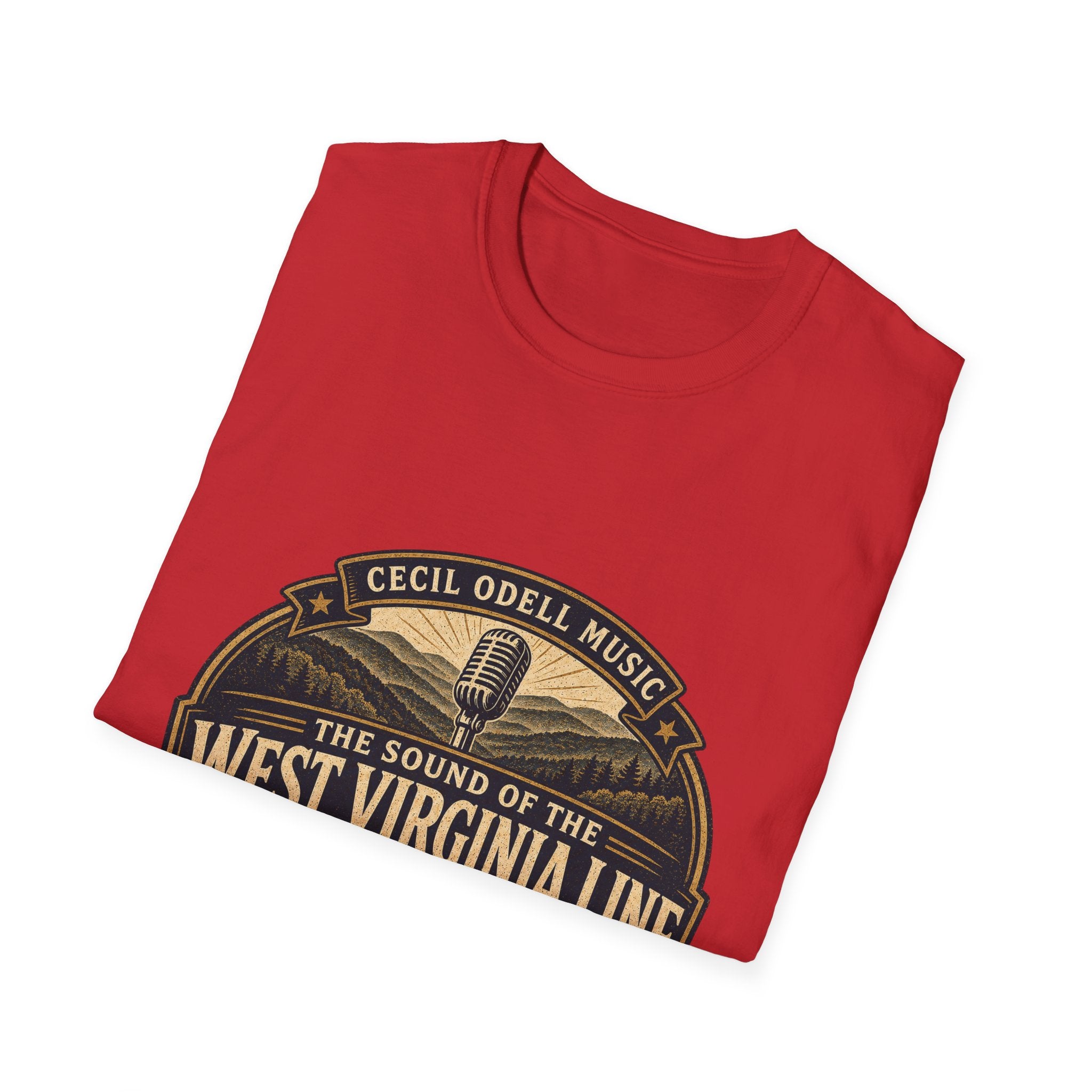 West Virginia Music T-Shirt: "Built to Sound Like Home" Vintage State Guitar Tee