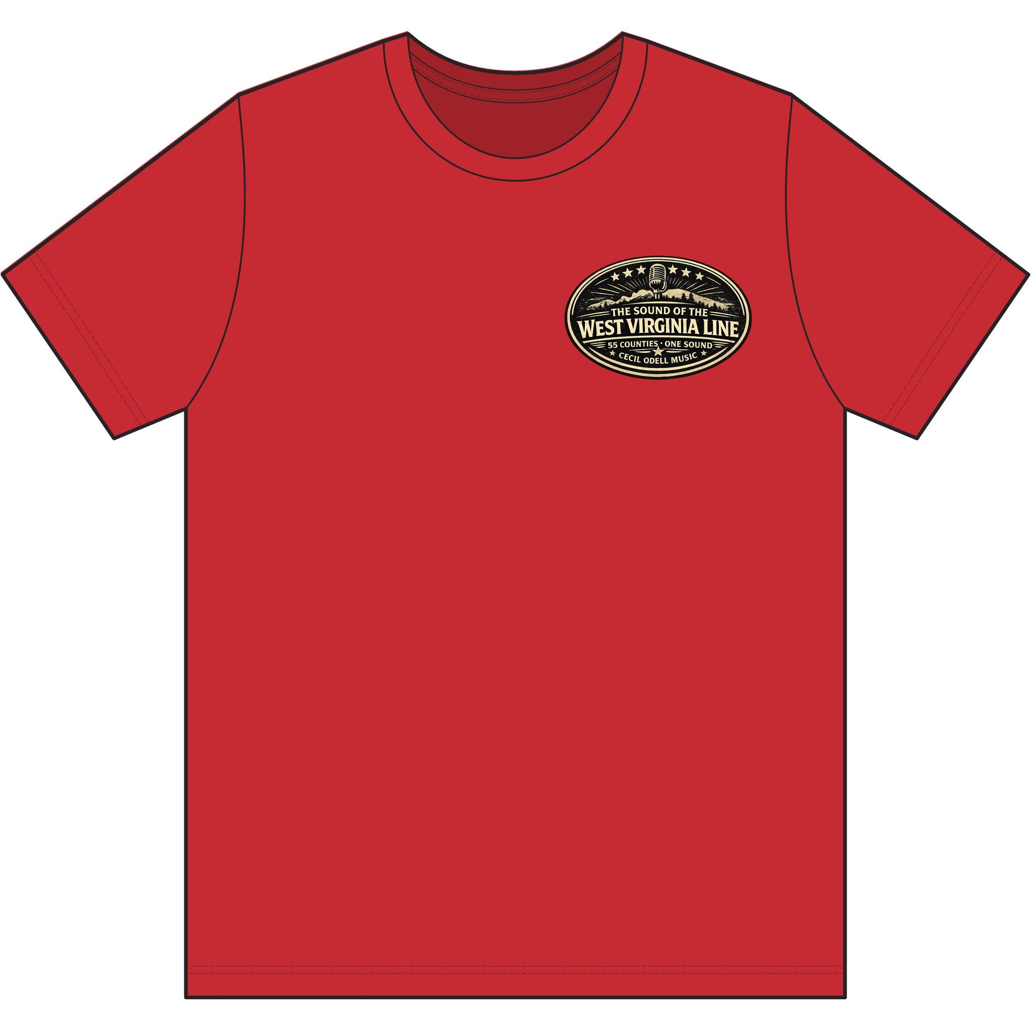 West Virginia Dispatch T-Shirt: Emergency Dispatch Graphic Tee (Cecil Odell Music)