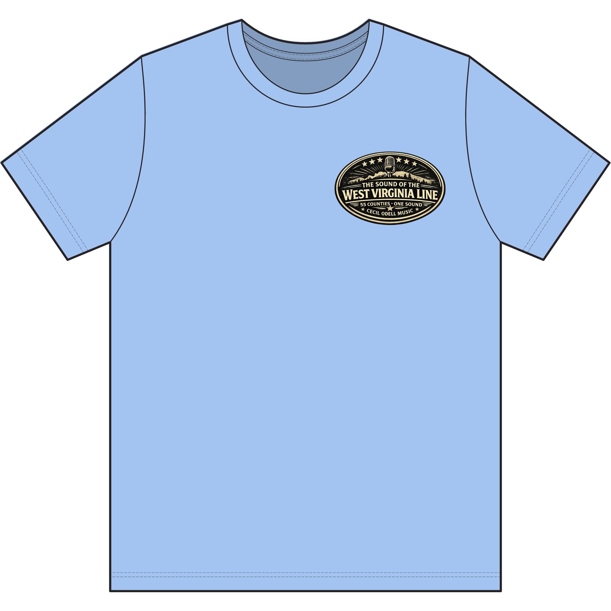 West Virginia Dispatch T-Shirt: Emergency Dispatch Graphic Tee (Cecil Odell Music)