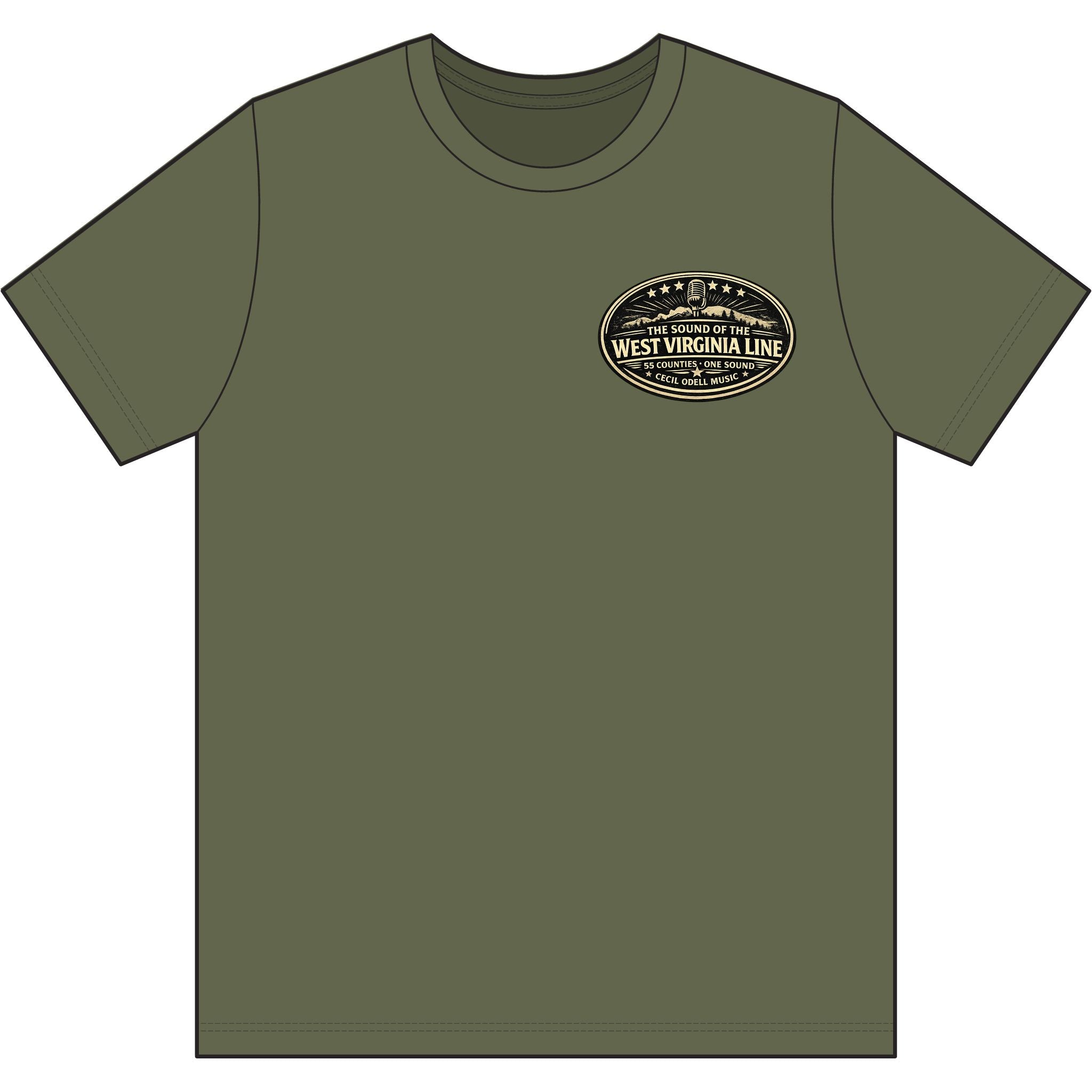 West Virginia Dispatch T-Shirt: Emergency Dispatch Graphic Tee (Cecil Odell Music)