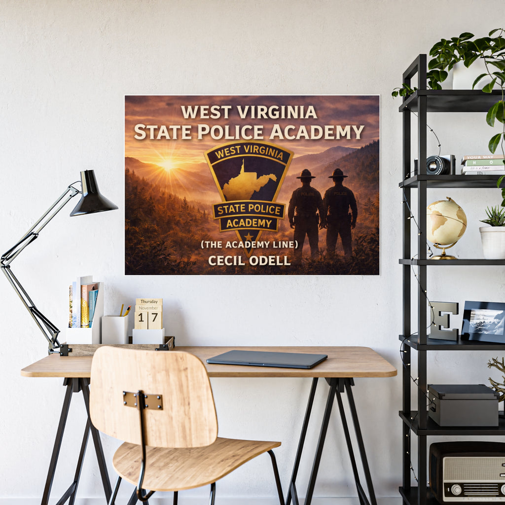 West Virginia State Police Academy Gloss Poster: "The Academy Line" Tribute