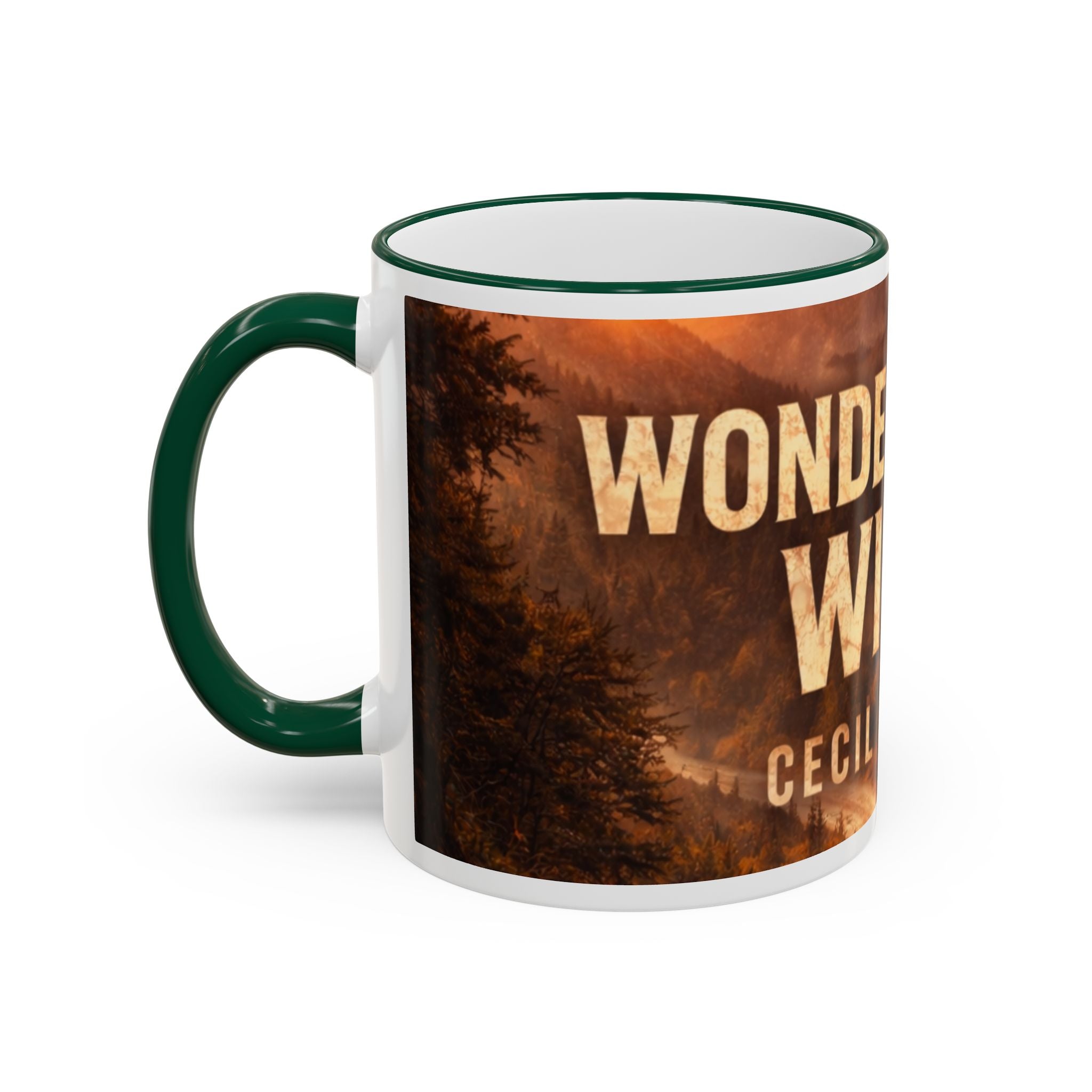 Wonderful Wild Scenic Mug: "Wonderful Wild" Cecil Odell Coffee Cup (Accent Rim & Handle)