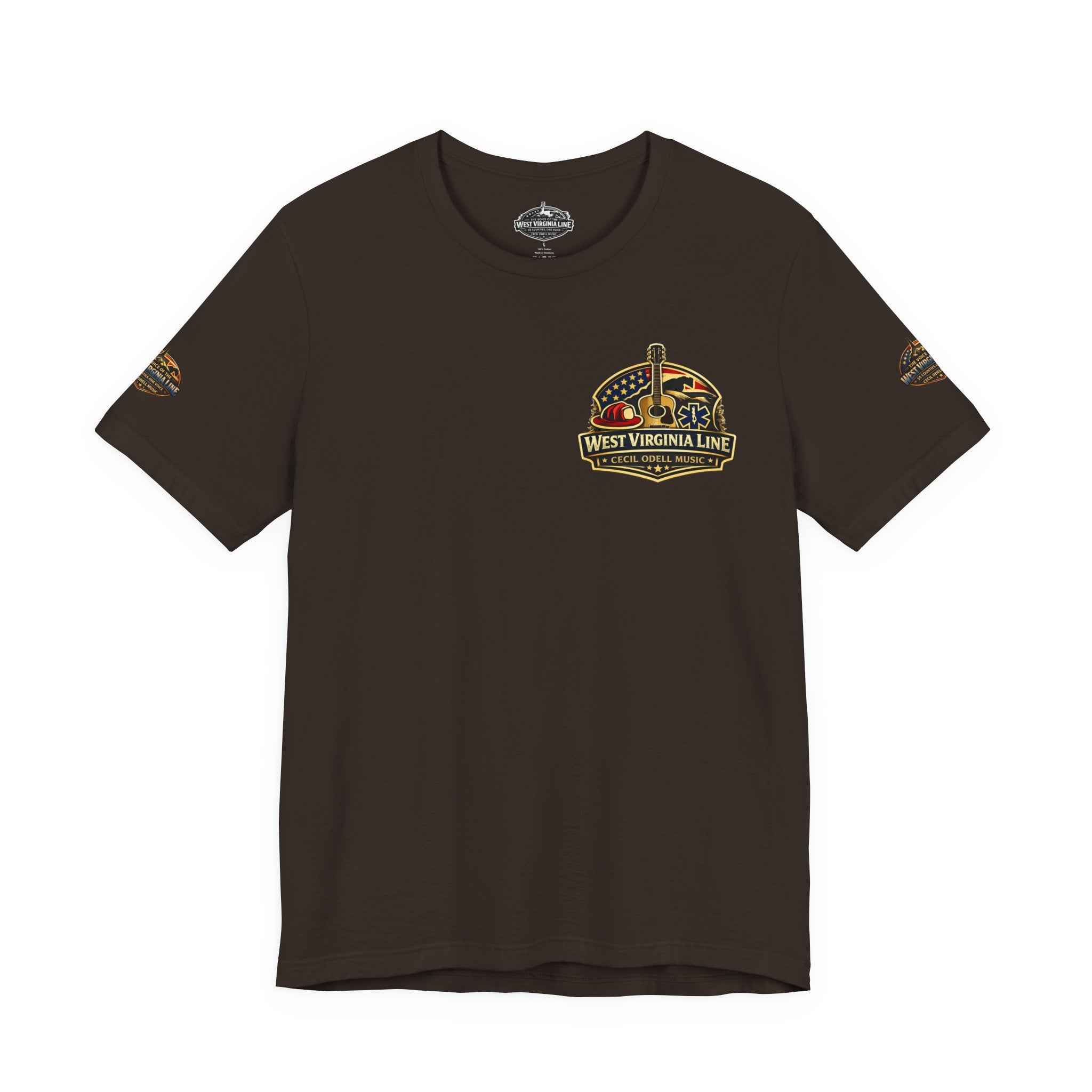 West Virginia Outlaw T-Shirt: Rustic Skull & Guns Country Graphic Tee