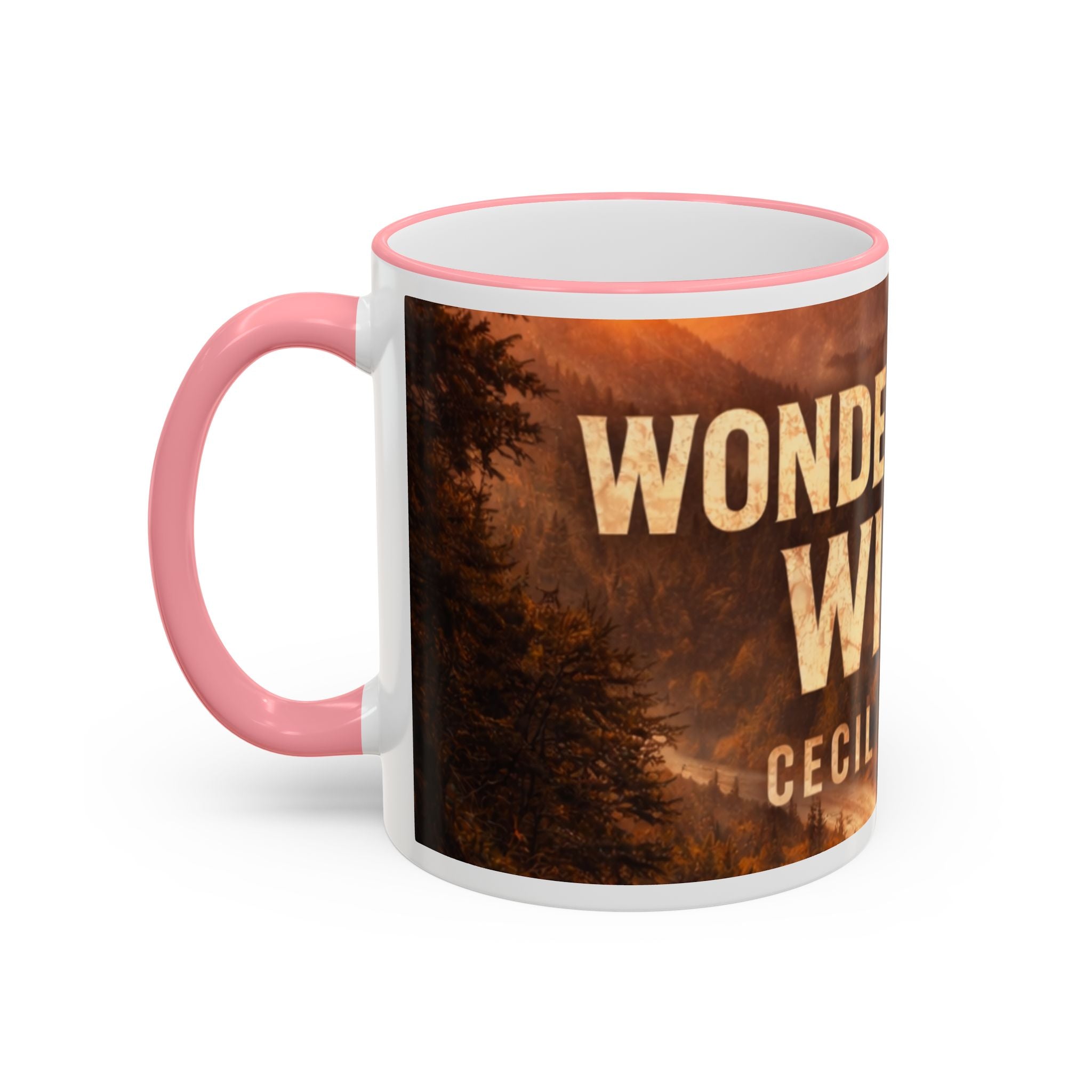 Wonderful Wild Scenic Mug: "Wonderful Wild" Cecil Odell Coffee Cup (Accent Rim & Handle)