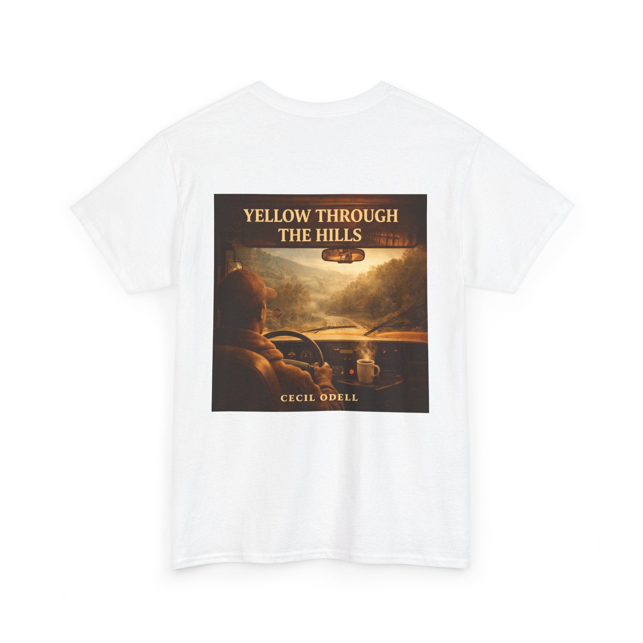 Album Art T‑Shirt — "Yellow Through The Hills" Vintage Roadtrip Tee