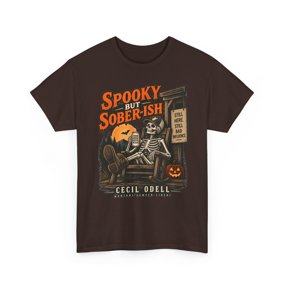 Spooky but Sober-ish Halloween Tee | Cecil Odell