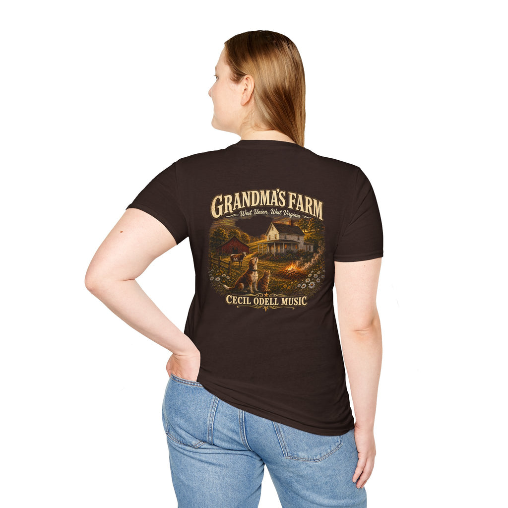 Grandma's Farm T-Shirt: West Union West Virginia Rustic Country Tee