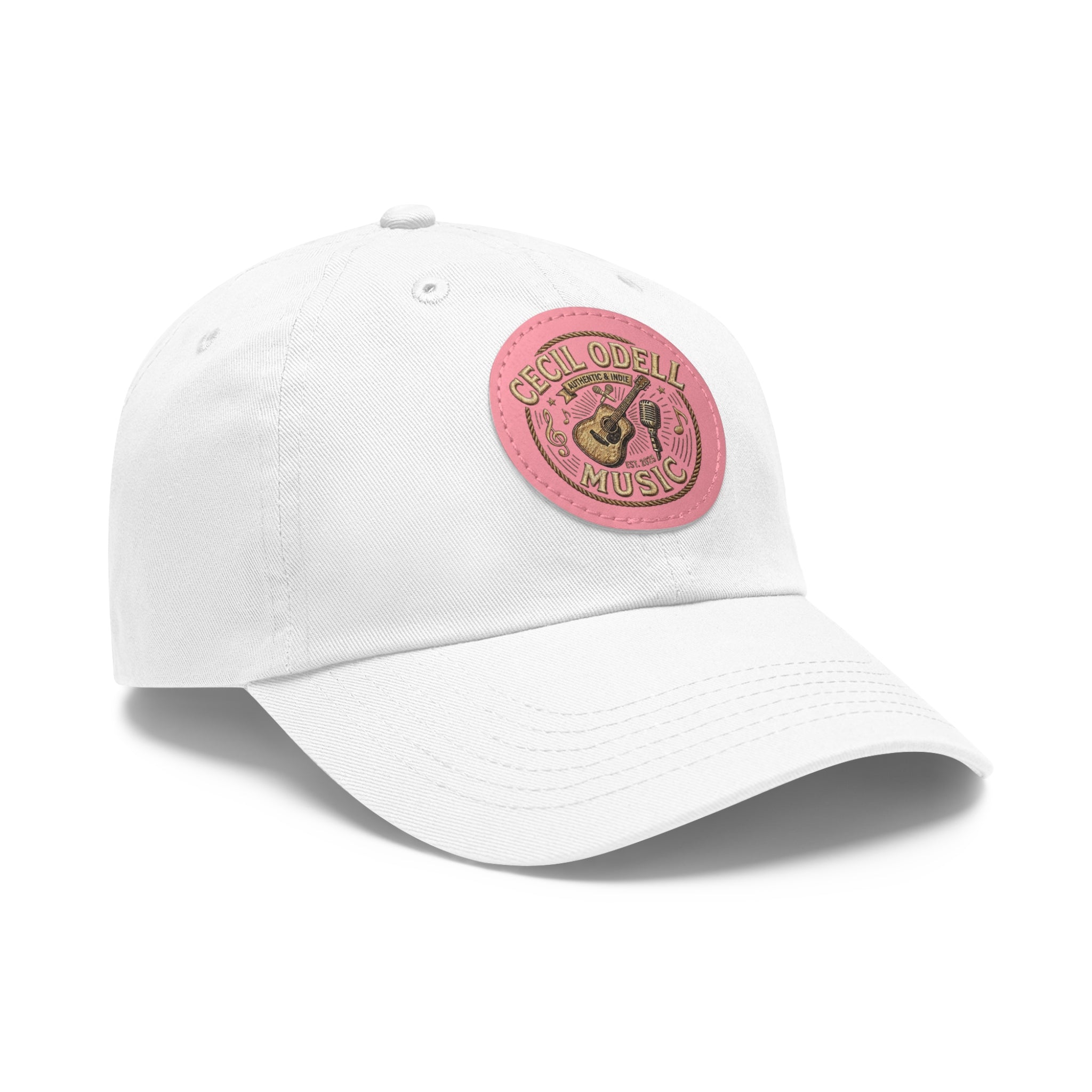 Cecil Odell Music Leather Patch Dad Hat