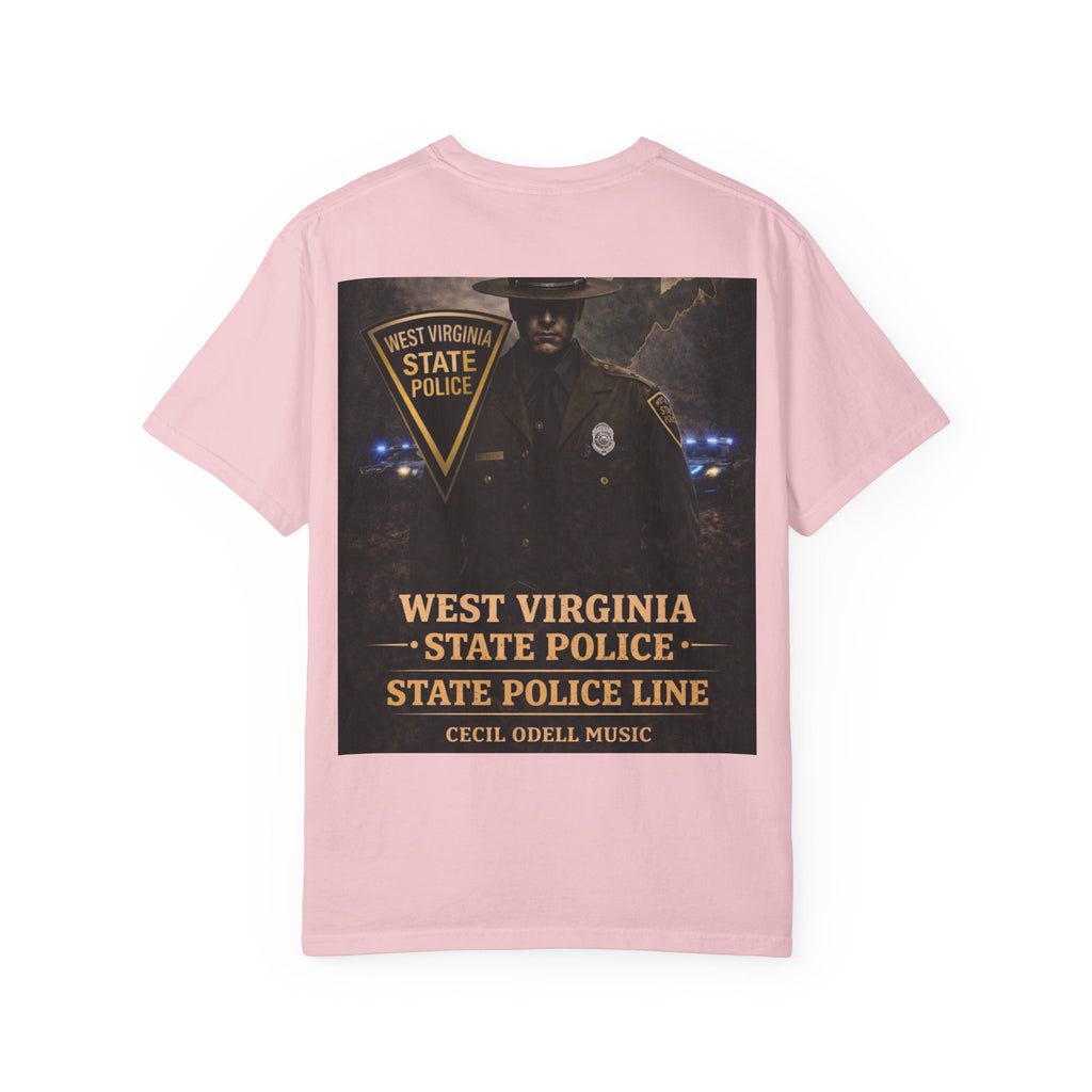 West Virginia State Police Graphic T-Shirt: 'State Police Line' Back Print