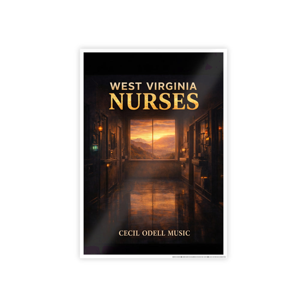 West Virginia Nurses Gloss Poster: Inspirational Hospital Corridor Sunset Art