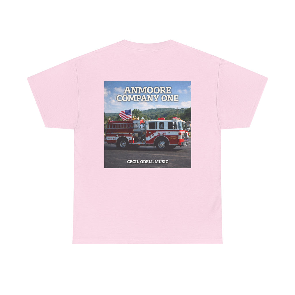 Firetruck Graphic Tee: "Anmoore Company One" Fire Department Tribute