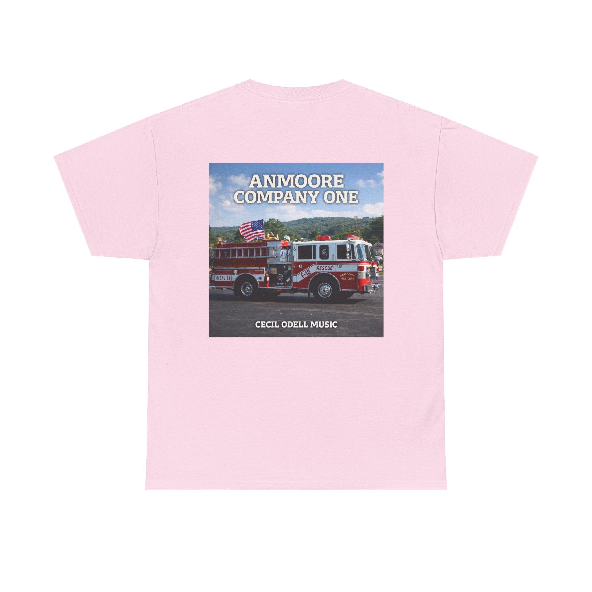 Firetruck Graphic Tee: "Anmoore Company One" Fire Department Tribute