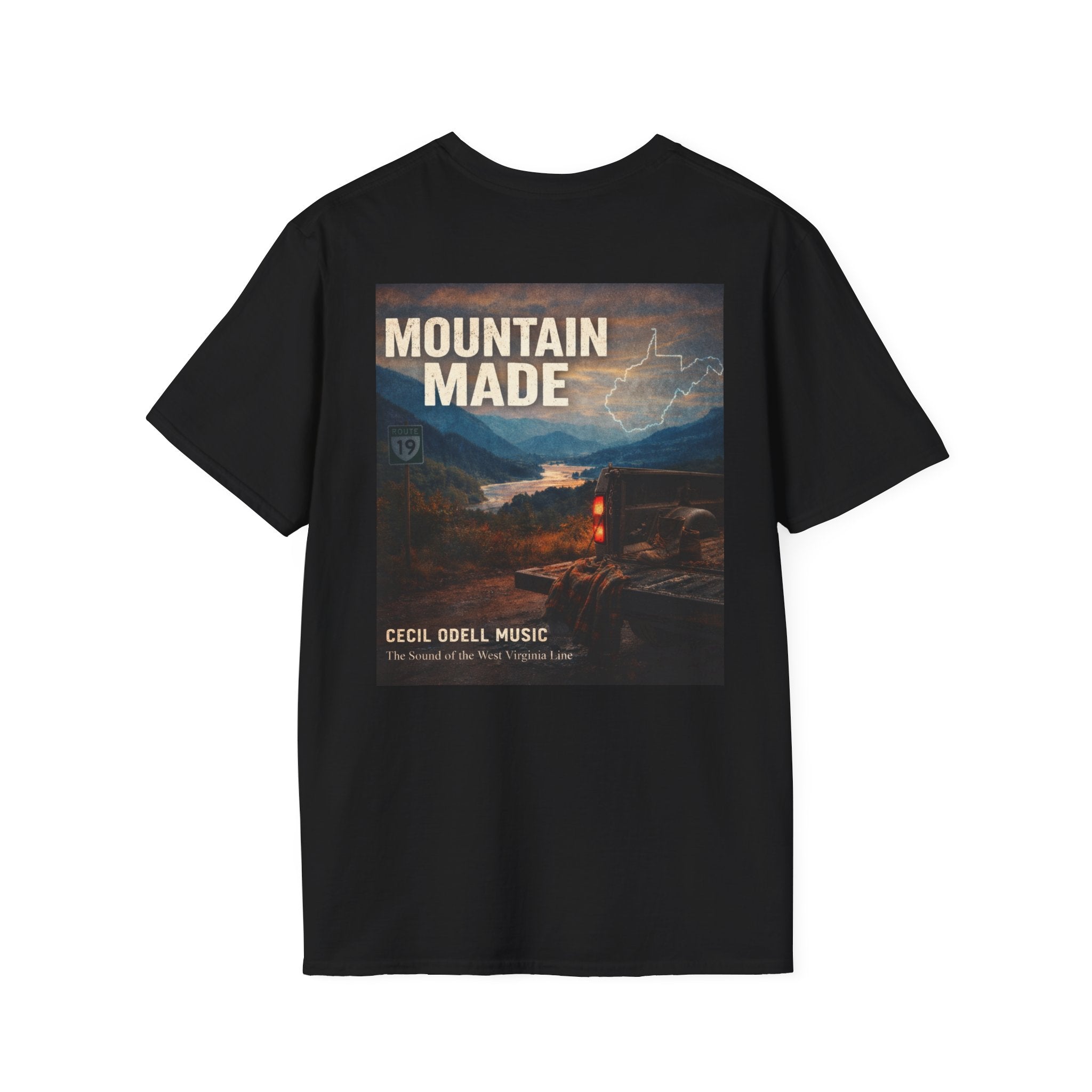 Mountain Made T-Shirt: "Cecil Odell Music" Vintage Mountain Landscape Tee