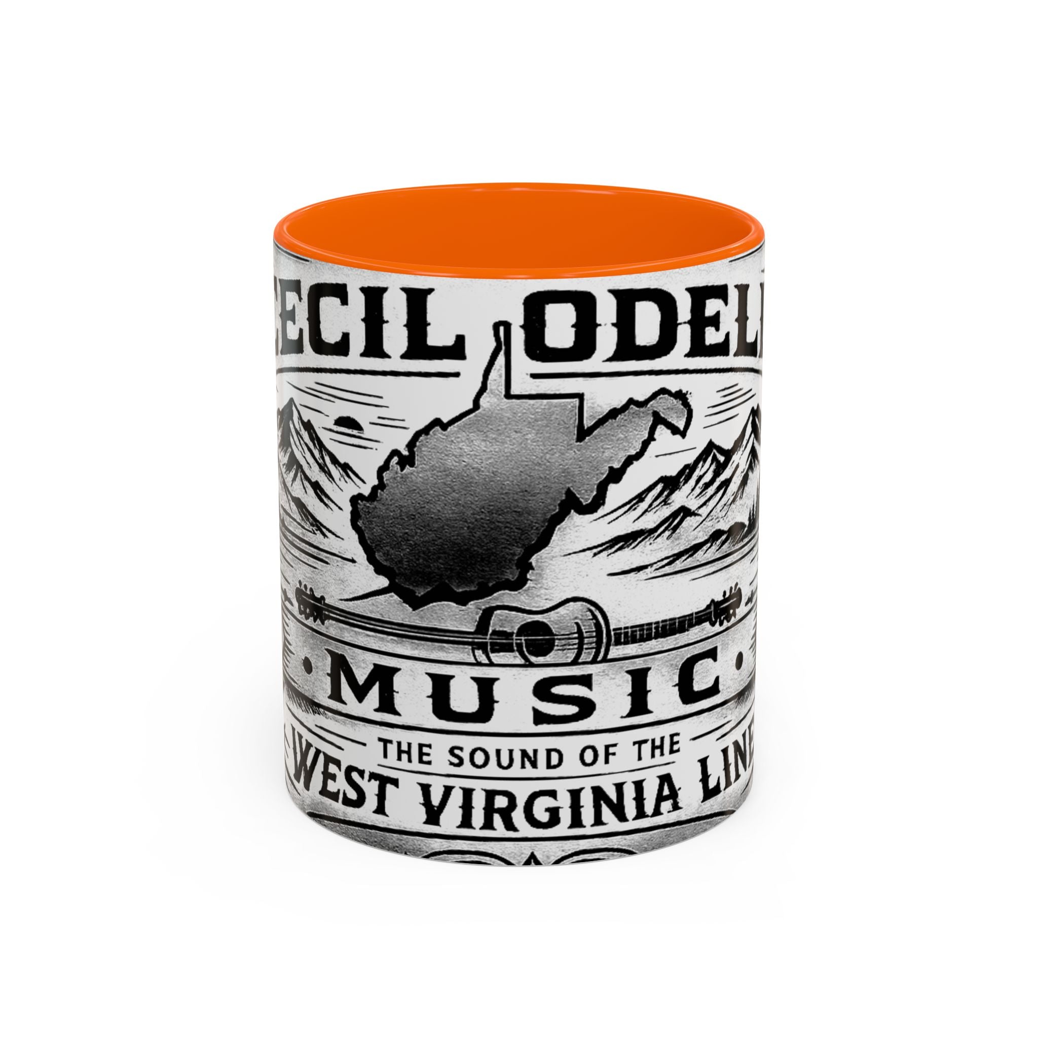 West Virginia Music Coffee Mug: 'The Sound of the West Virginia Line' Accent Mug