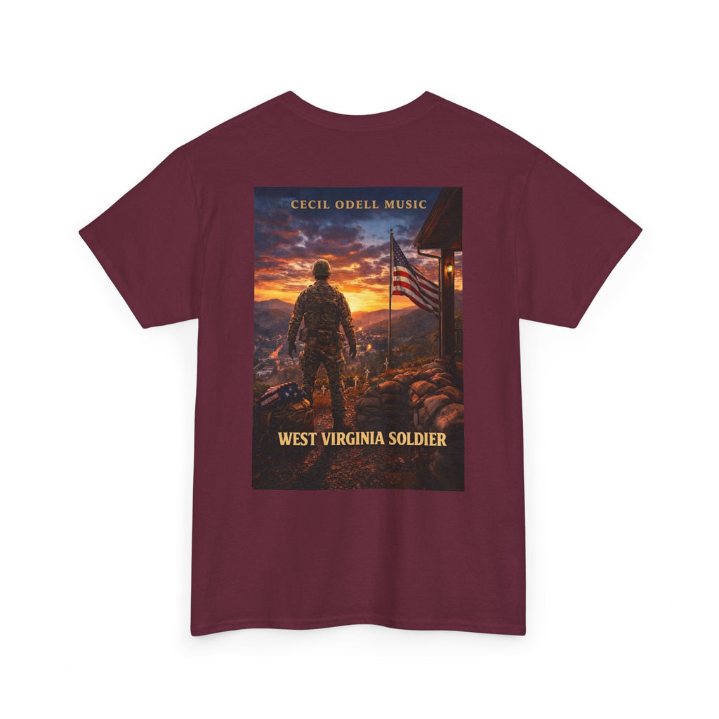 West Virginia Soldier T-Shirt: Patriotic Military Tee (Cecil Odell Music)