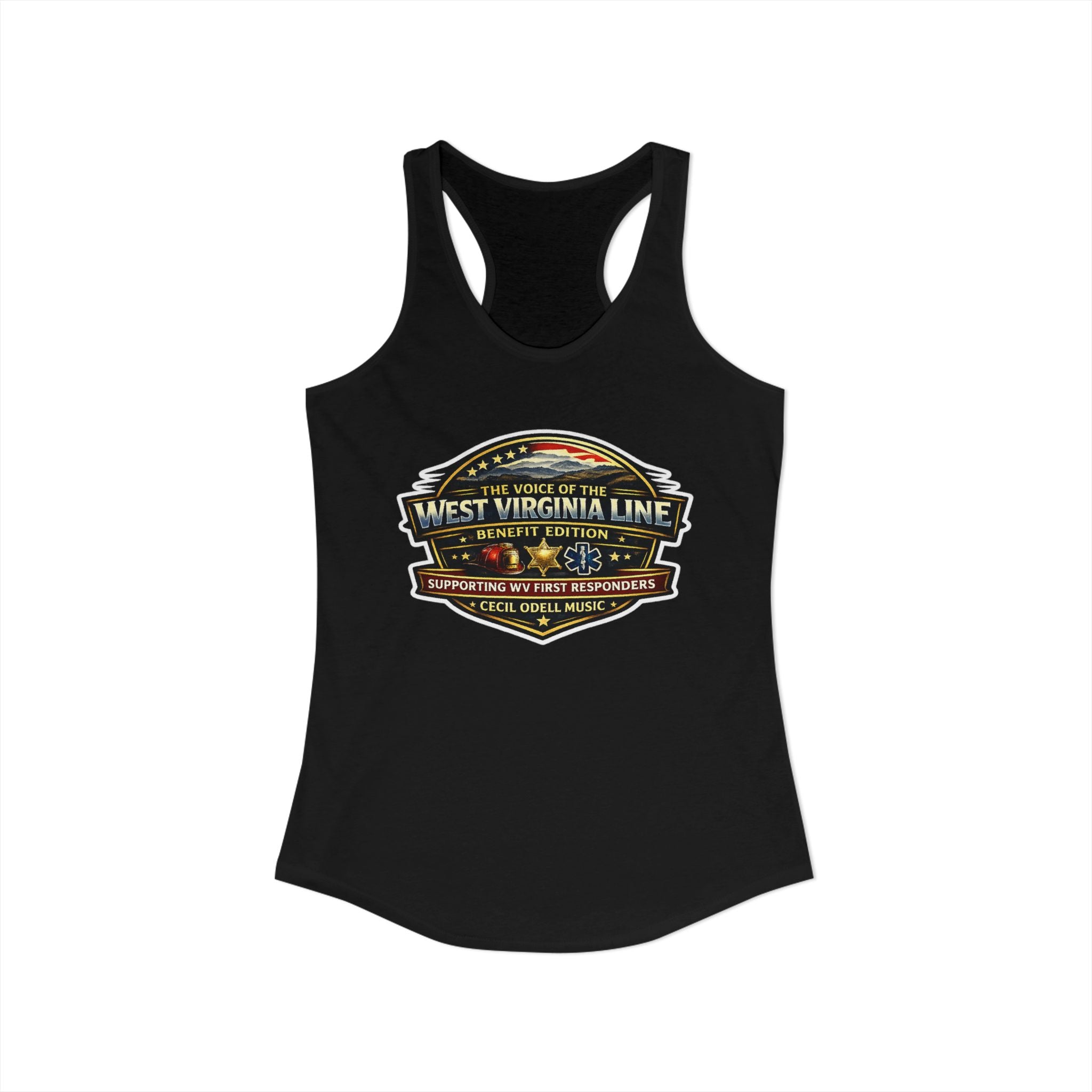 The Voice of the West Virginia Line Benefit Edition - Women's Ideal Racerback Tank