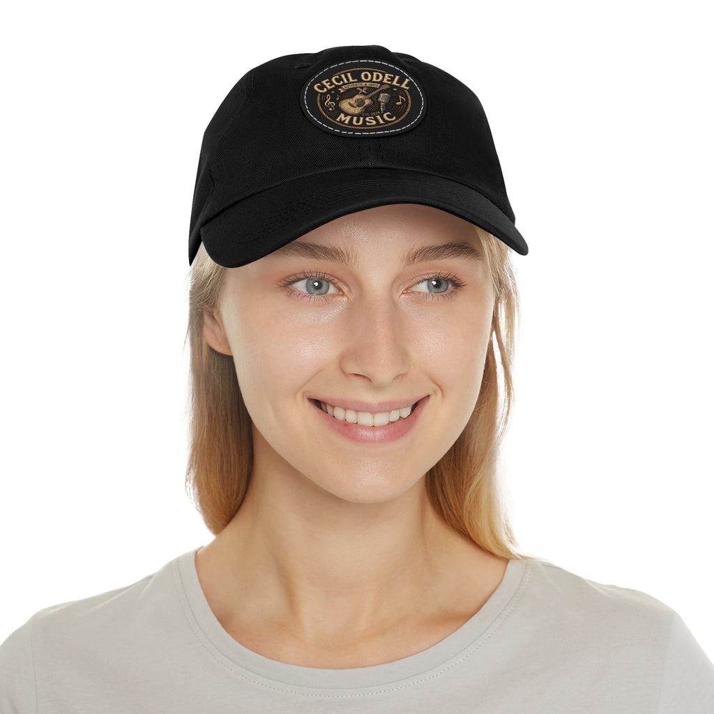 Cecil Odell Music Leather Patch Dad Hat