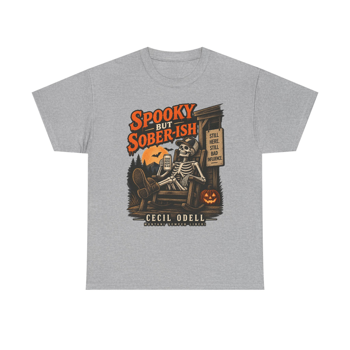 Spooky but Sober-ish Halloween Tee | Cecil Odell