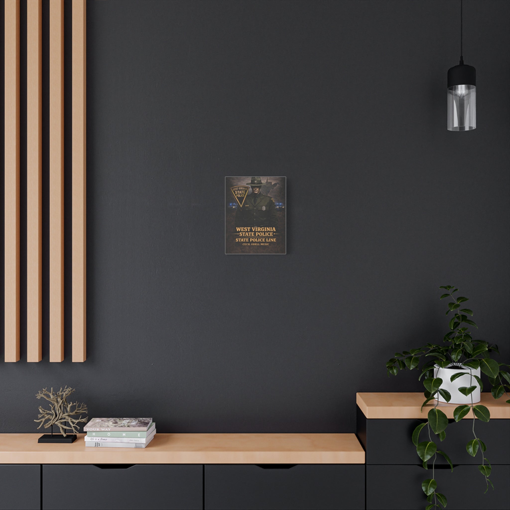 West Virginia State Police Canvas Wall Art: 'State Police Line' Tribute