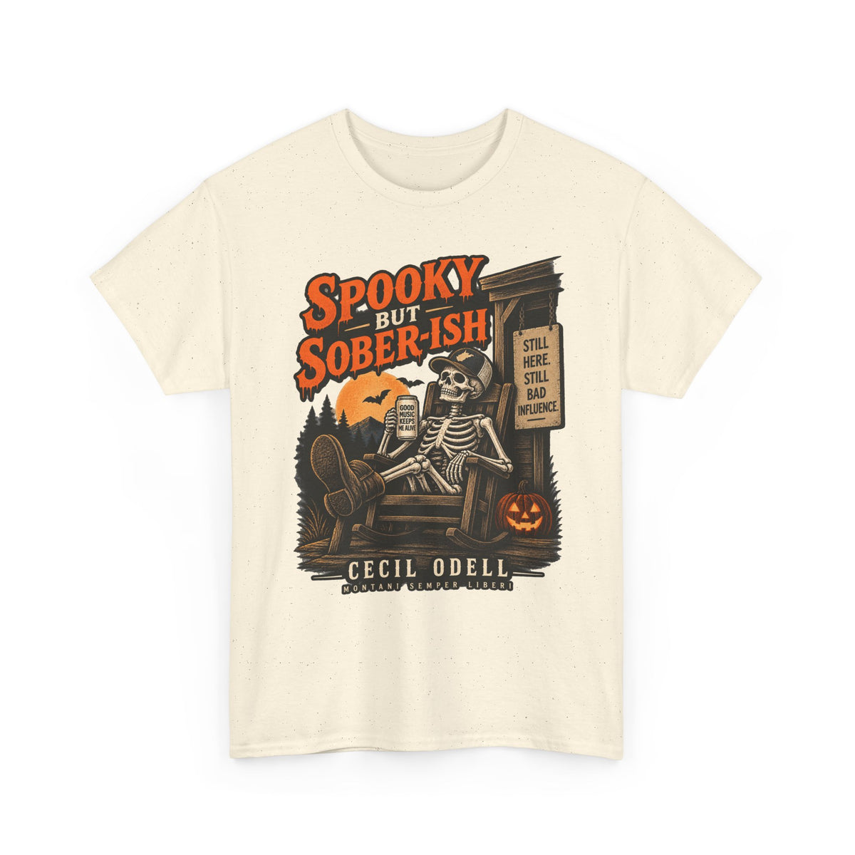 Spooky but Sober-ish Halloween Tee | Cecil Odell