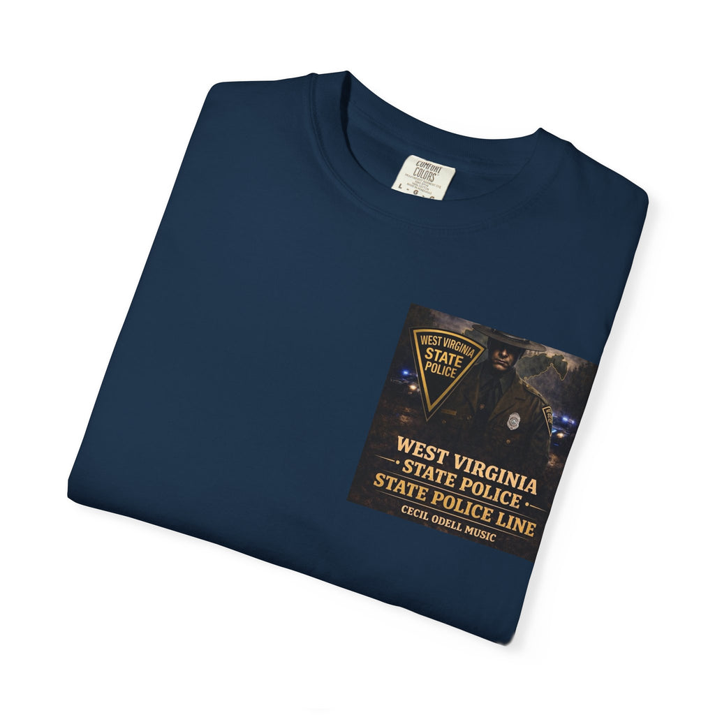 West Virginia State Police Graphic T-Shirt: 'State Police Line' Back Print