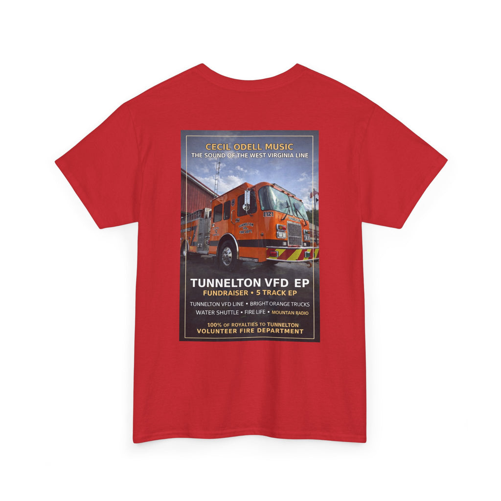 Tunnelton VFD Firetruck Tee: Volunteer Fire Department Fundraiser T-Shirt