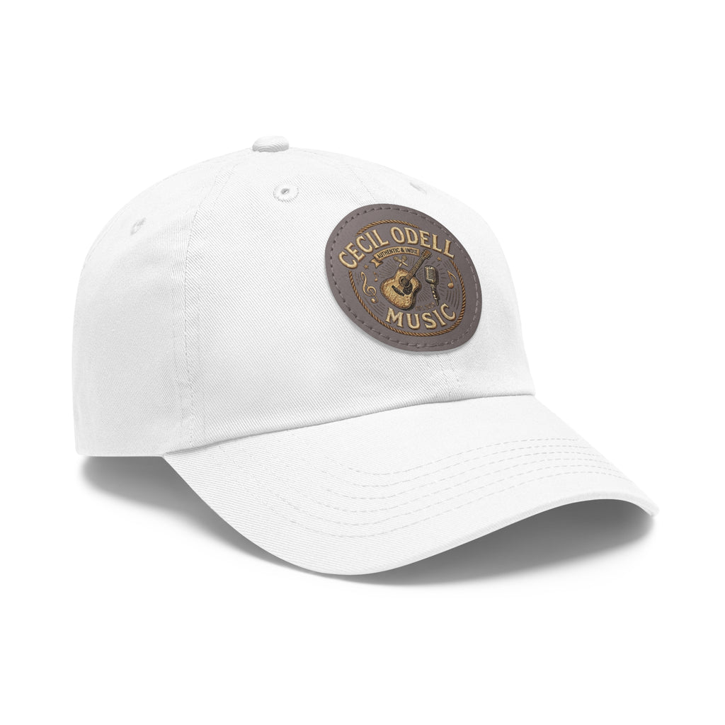 Cecil Odell Music Leather Patch Dad Hat