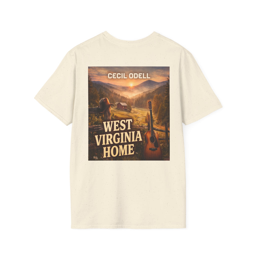 West Virginia Home T-Shirt: "Cecil Odell" Vintage Mountain Music Tee