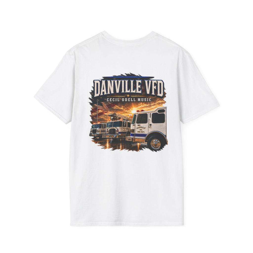 Danville VFD Firetruck T-Shirt: Volunteer Fire Department Crew Tee