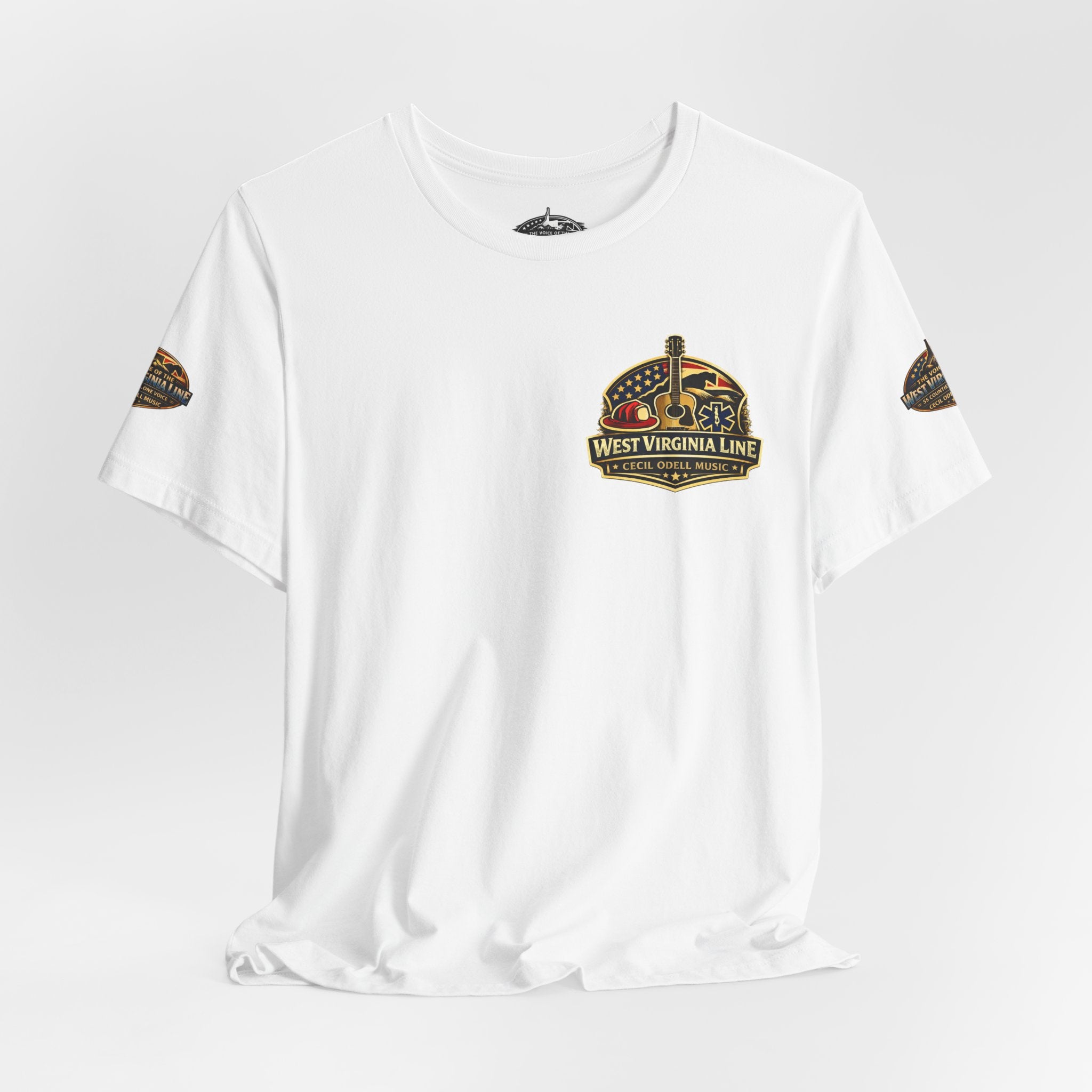 West Virginia Outlaw T-Shirt: Rustic Skull & Guns Country Graphic Tee