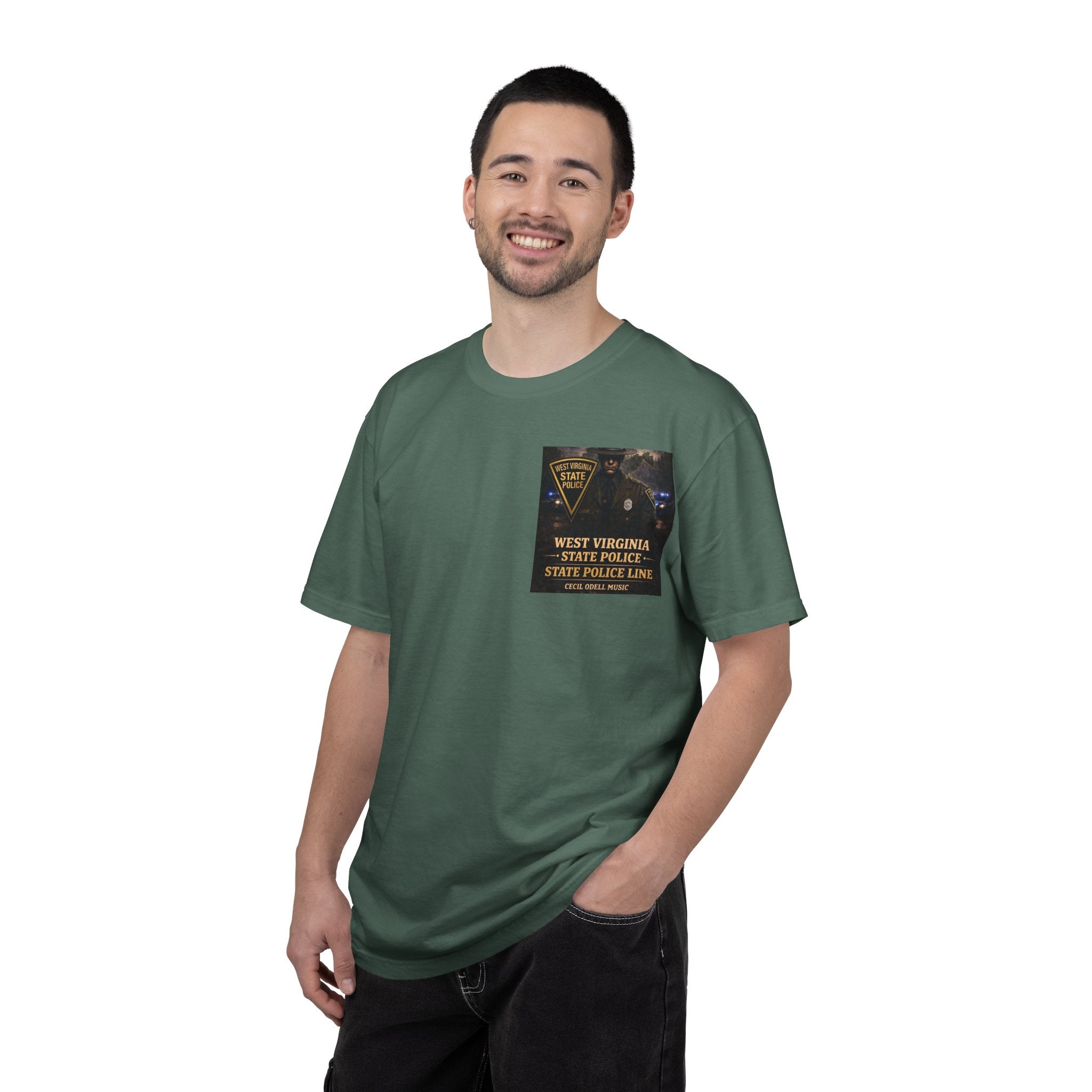 West Virginia State Police Graphic T-Shirt: 'State Police Line' Back Print