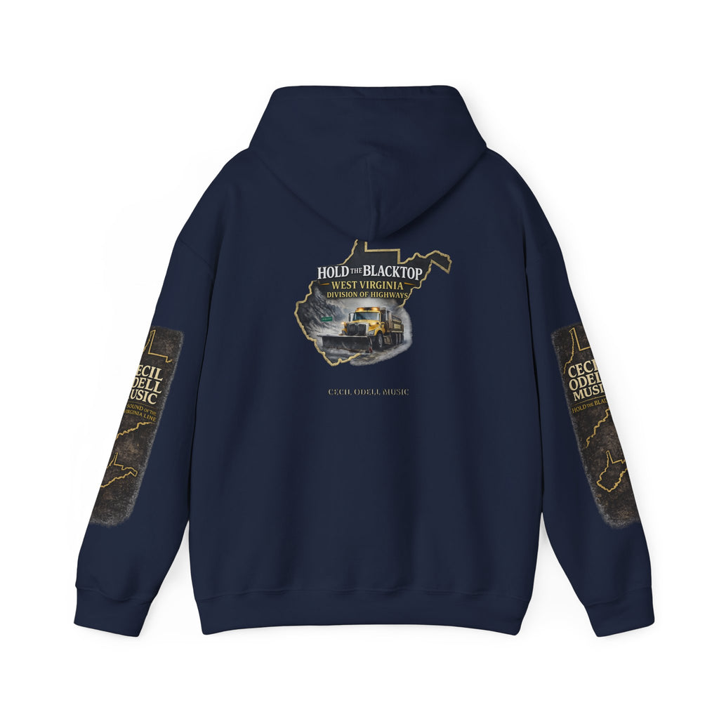Hold the Blacktop Hoodie: Classic Road Trip Graphic Pullover