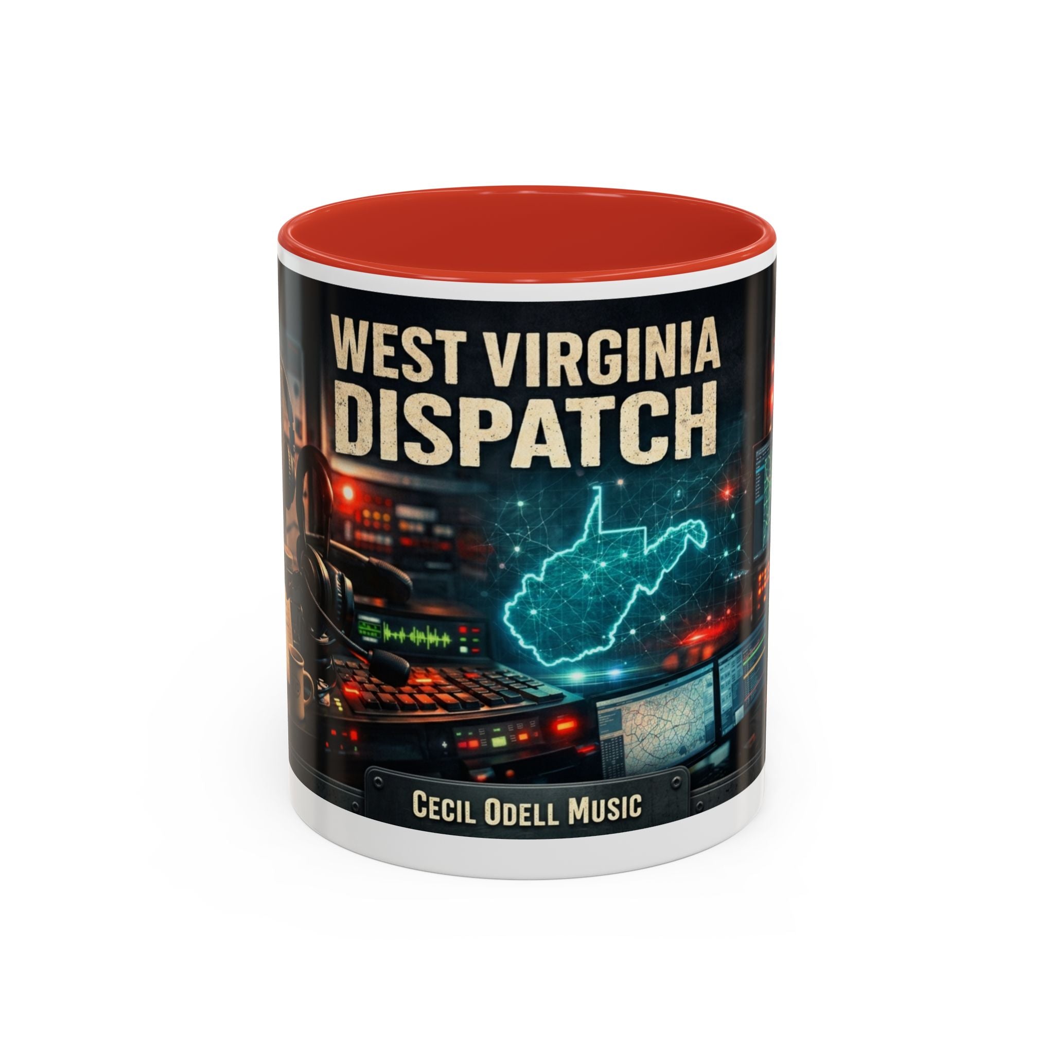 West Virginia Dispatch Accent Coffee Mug: Emergency Dispatch Radio Operator Gift (11/15oz)