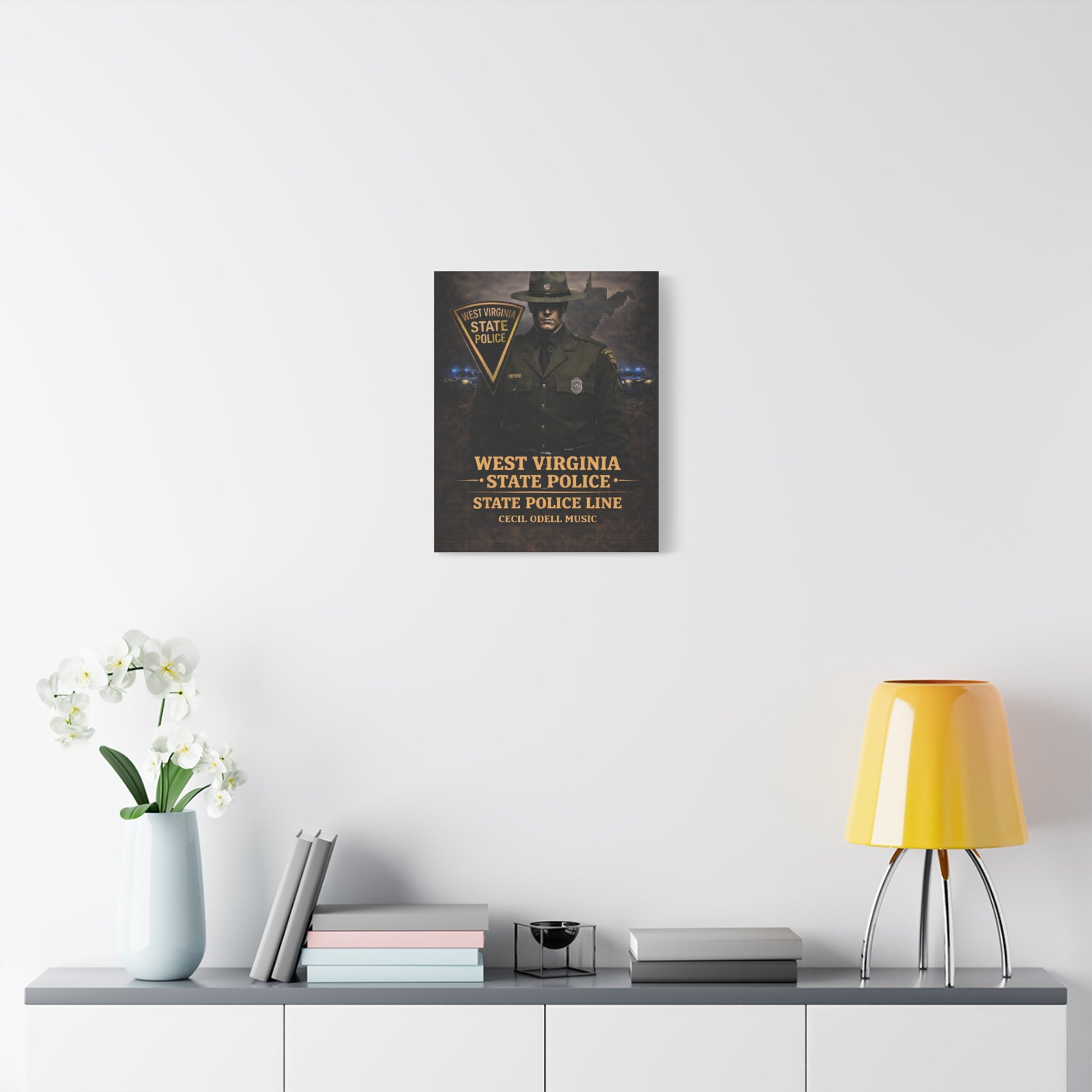 West Virginia State Police Canvas Wall Art: 'State Police Line' Tribute