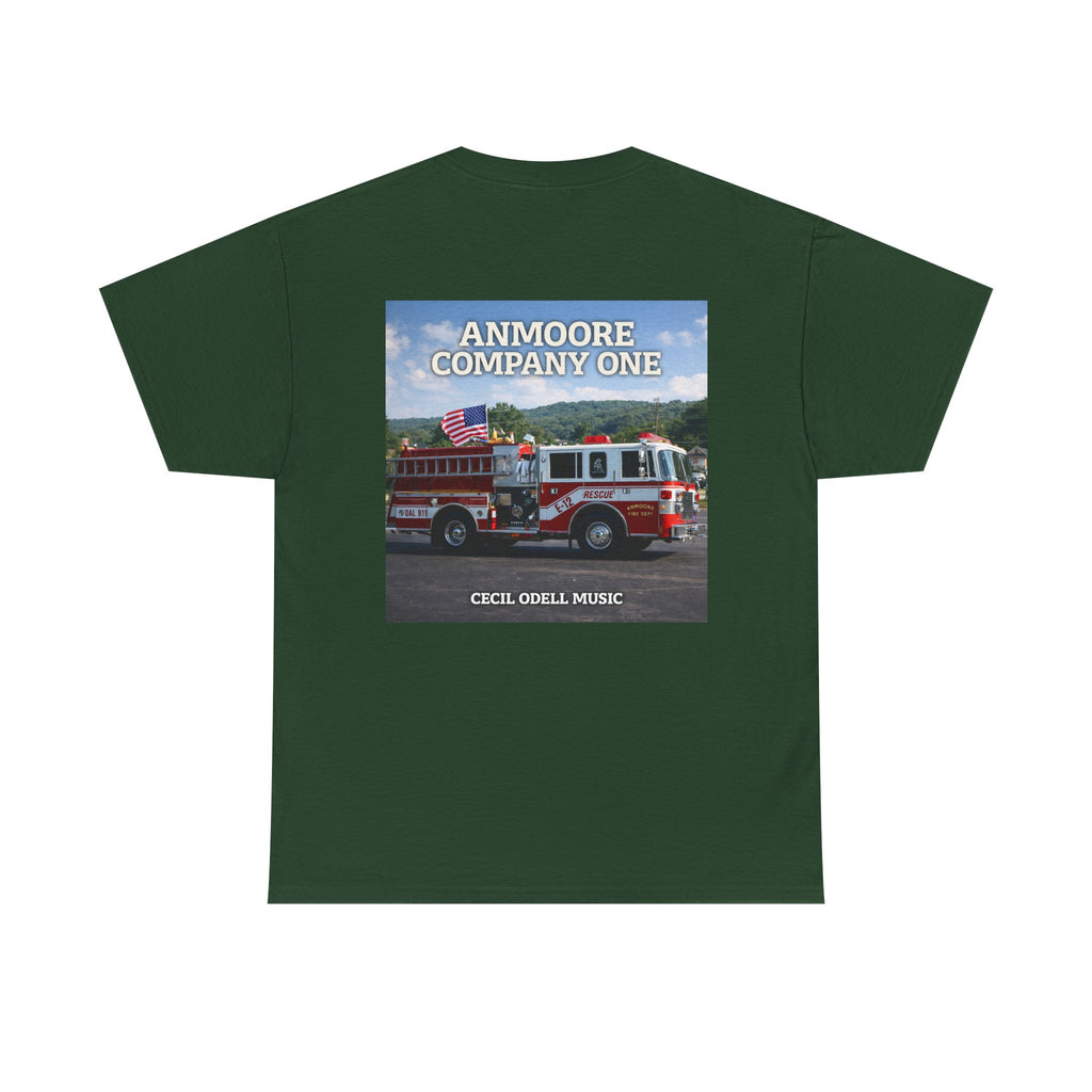 Firetruck Graphic Tee: "Anmoore Company One" Fire Department Tribute