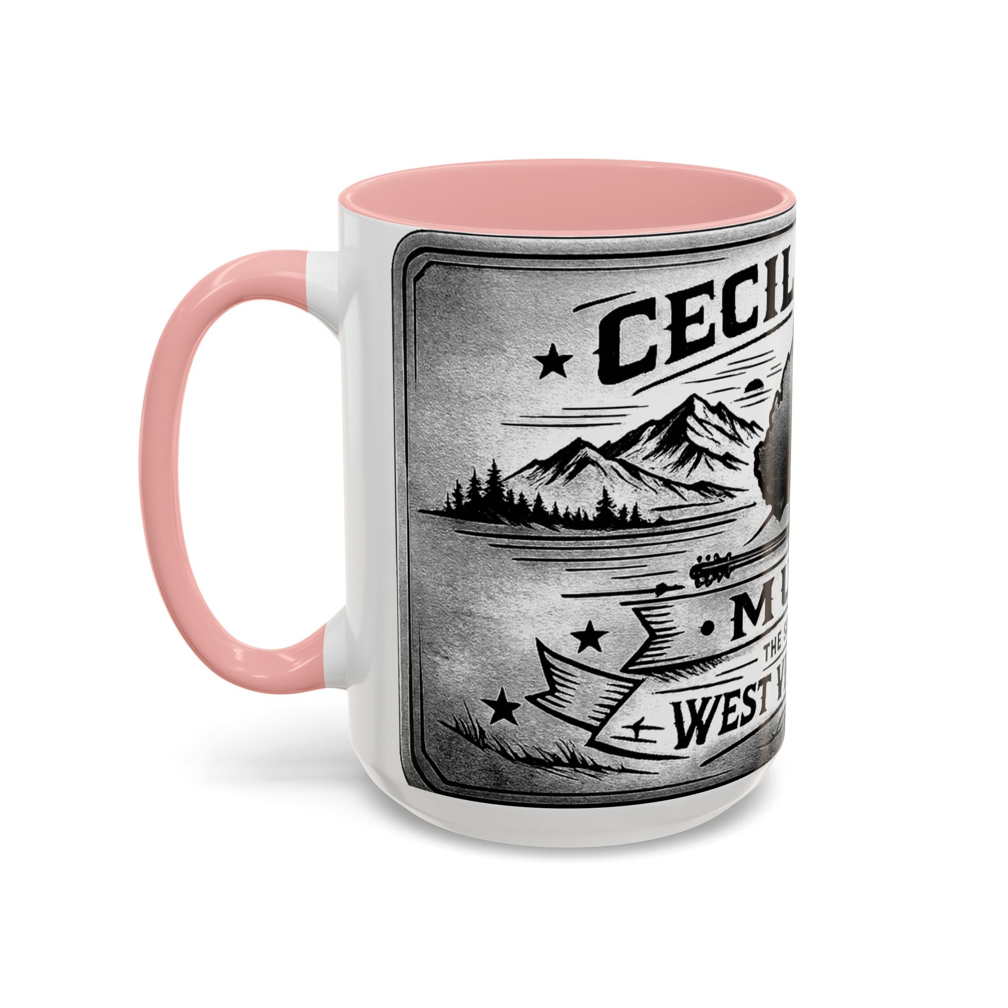 West Virginia Music Coffee Mug: 'The Sound of the West Virginia Line' Accent Mug