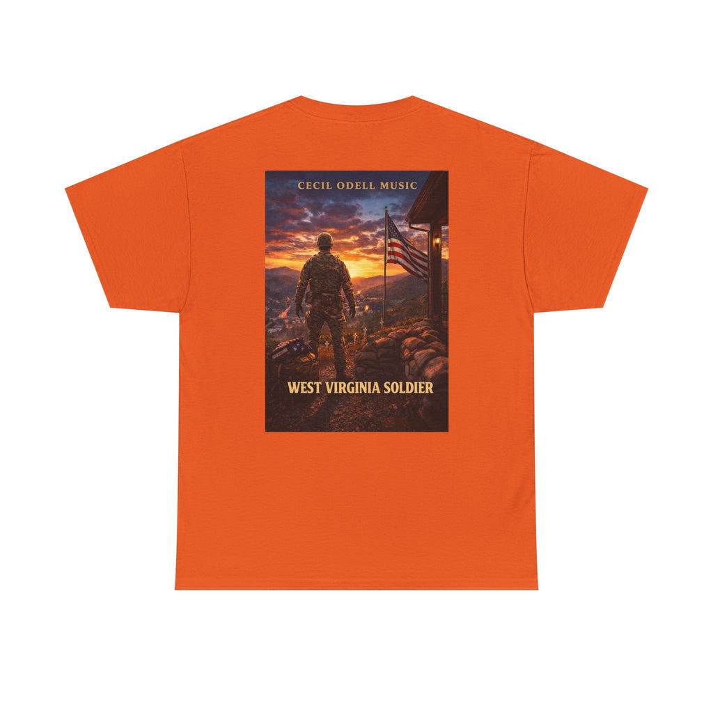 West Virginia Soldier T-Shirt: Patriotic Military Tee (Cecil Odell Music)