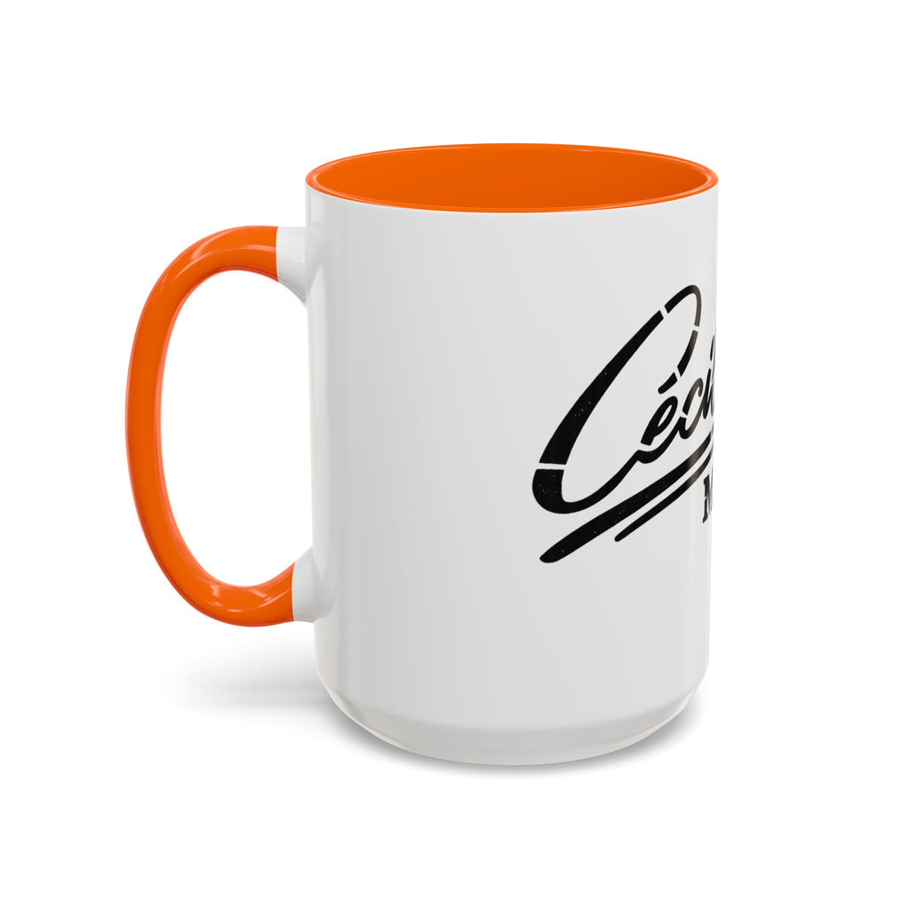 Cecil Odell Music Accent Coffee Mug: Black-Trim Musician Gift (11/15 oz)