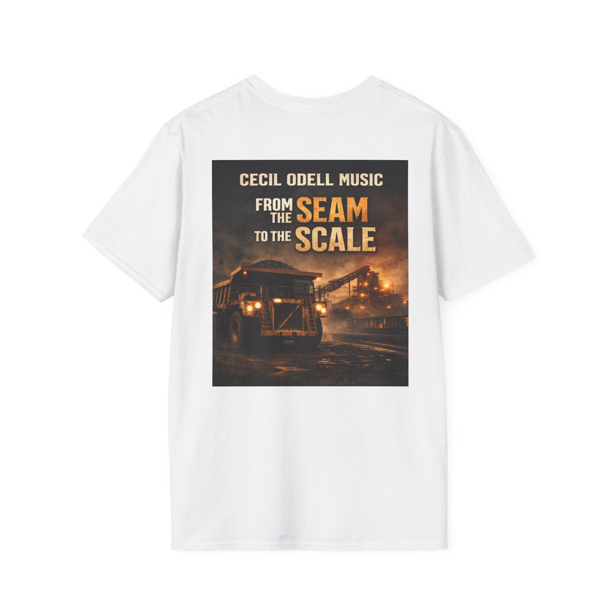 Album T-Shirt: "From the Seam to the Scale" Cecil Odell Music Tee